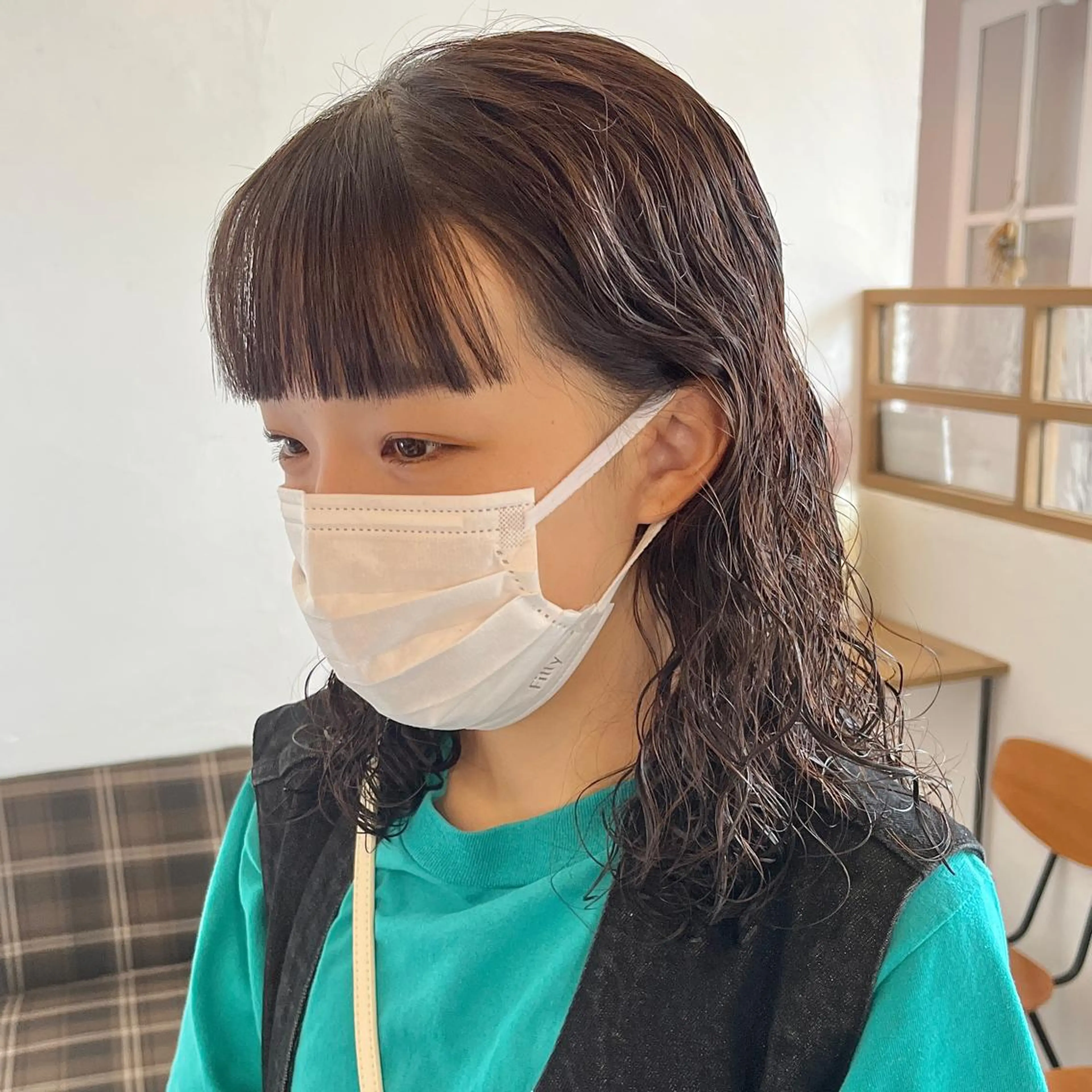 ミディアム パーマ ミディアムパーマ ニュアンスパーマ 伊藤ゆかり/髪質改善 /透明感カラーのヘアスタイル