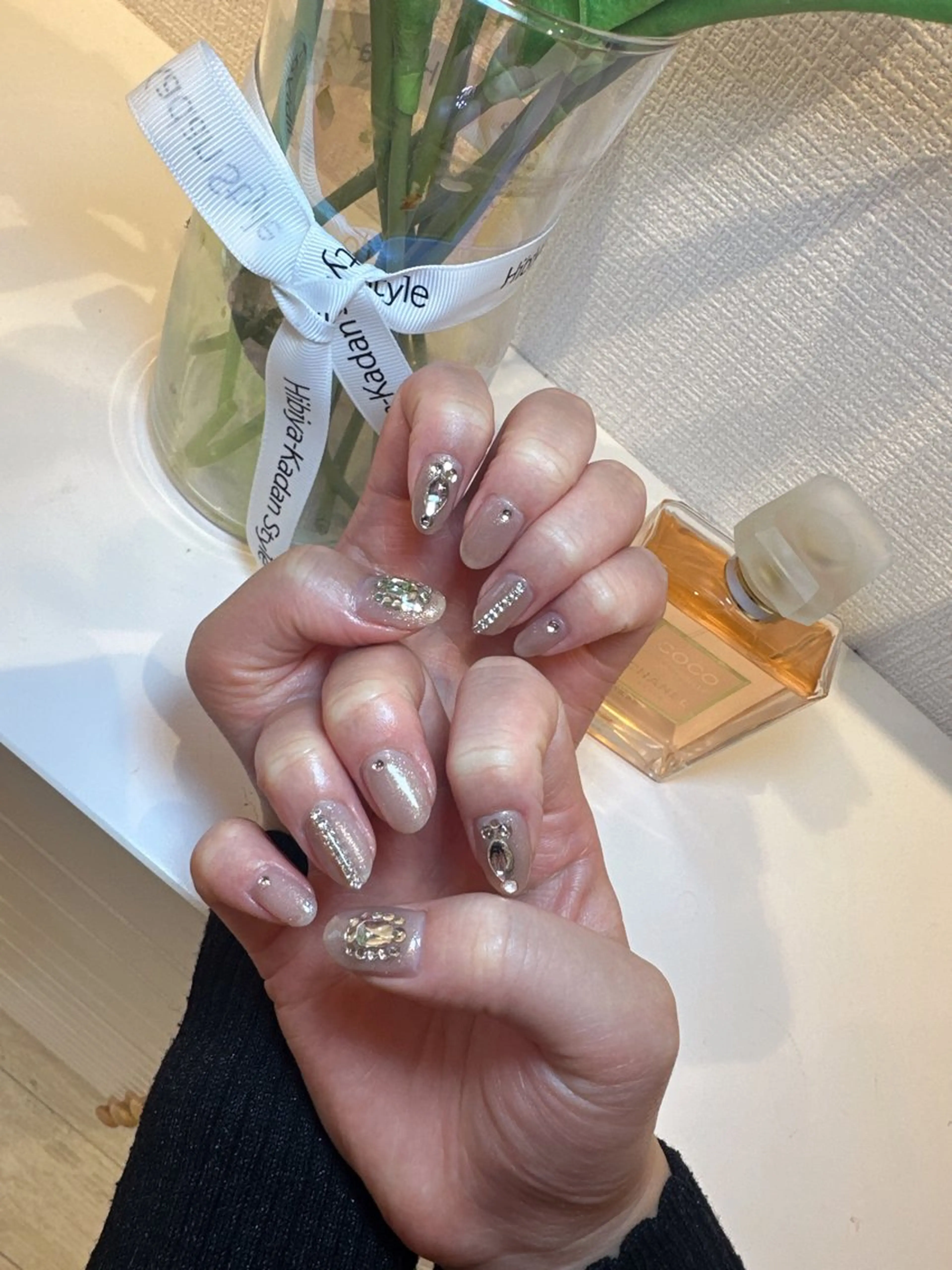 ネイル 韓国ネイル 春ネイル ワンホンネイル ハンドネイル 恵比寿 The Nailのネイルデザイン
