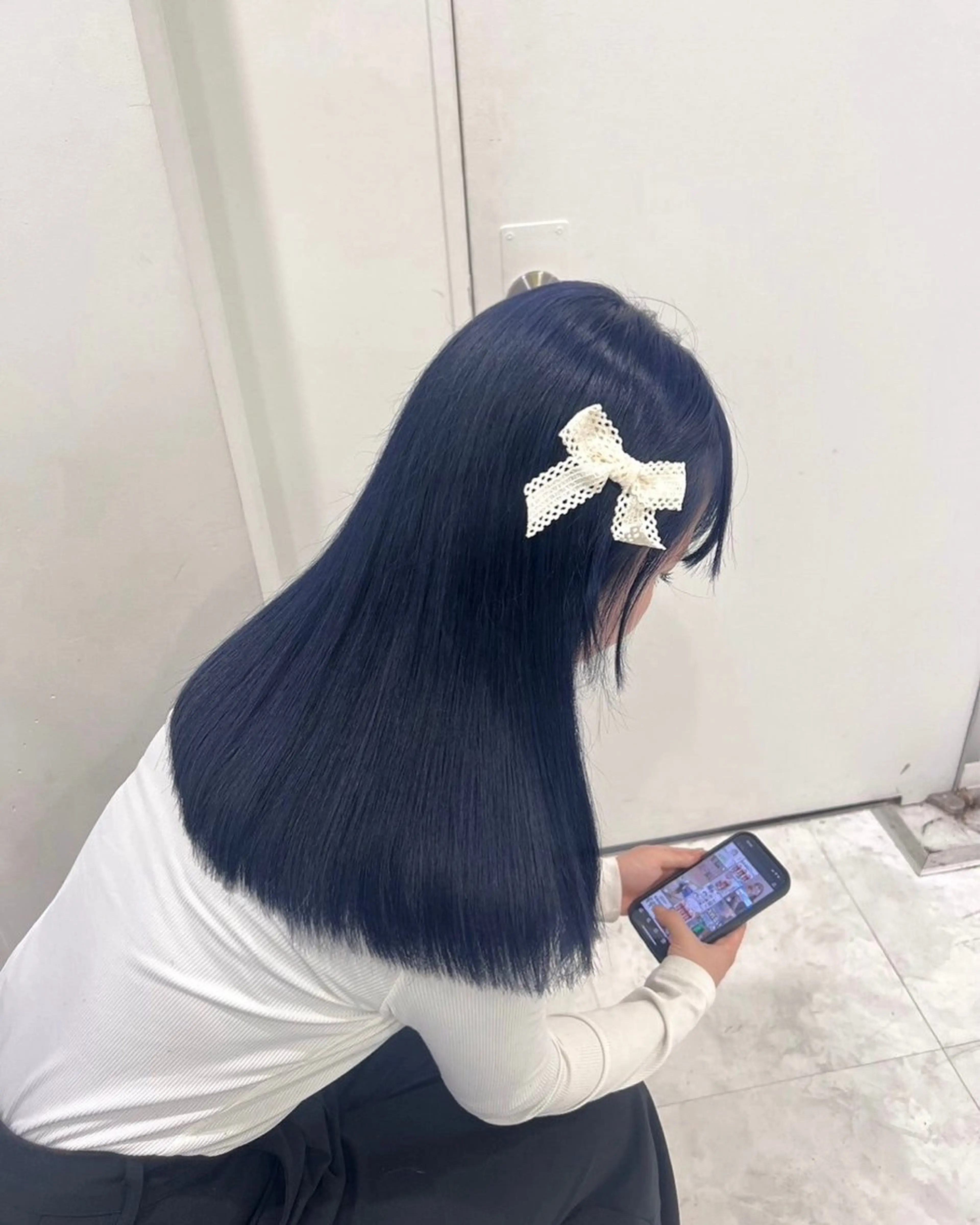 ロング ヘアカラー ヘアセット 🤍ベージュ/透明感 韓国ヘア/まりん🤍のヘアスタイル