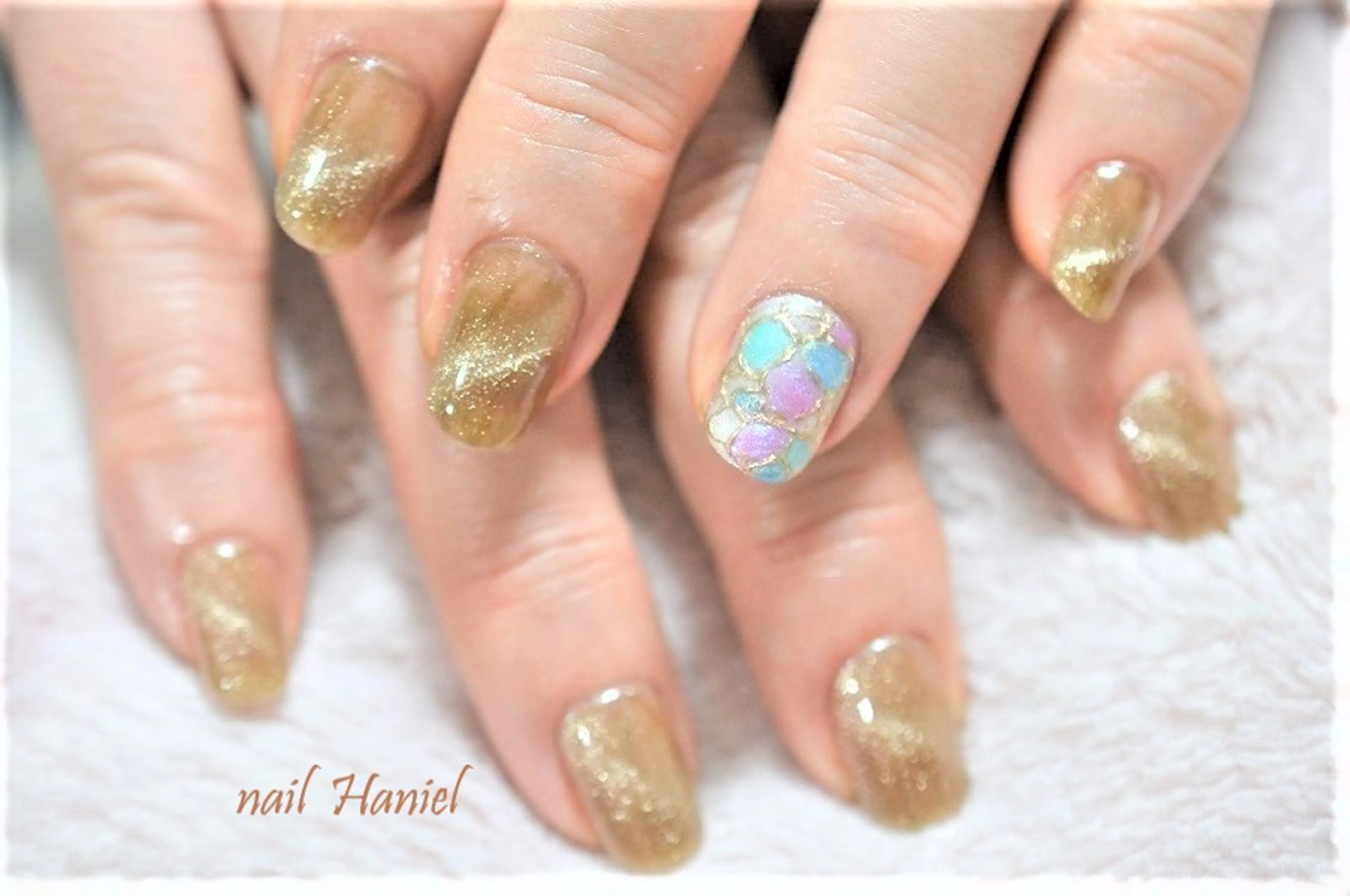 ネイル ジェルネイル オフィスネイル パラジェル 冬ネイル クリスマス nail Haniel所属・半蔵門サロンハニエル 魅神 ちよのネイルデザイン