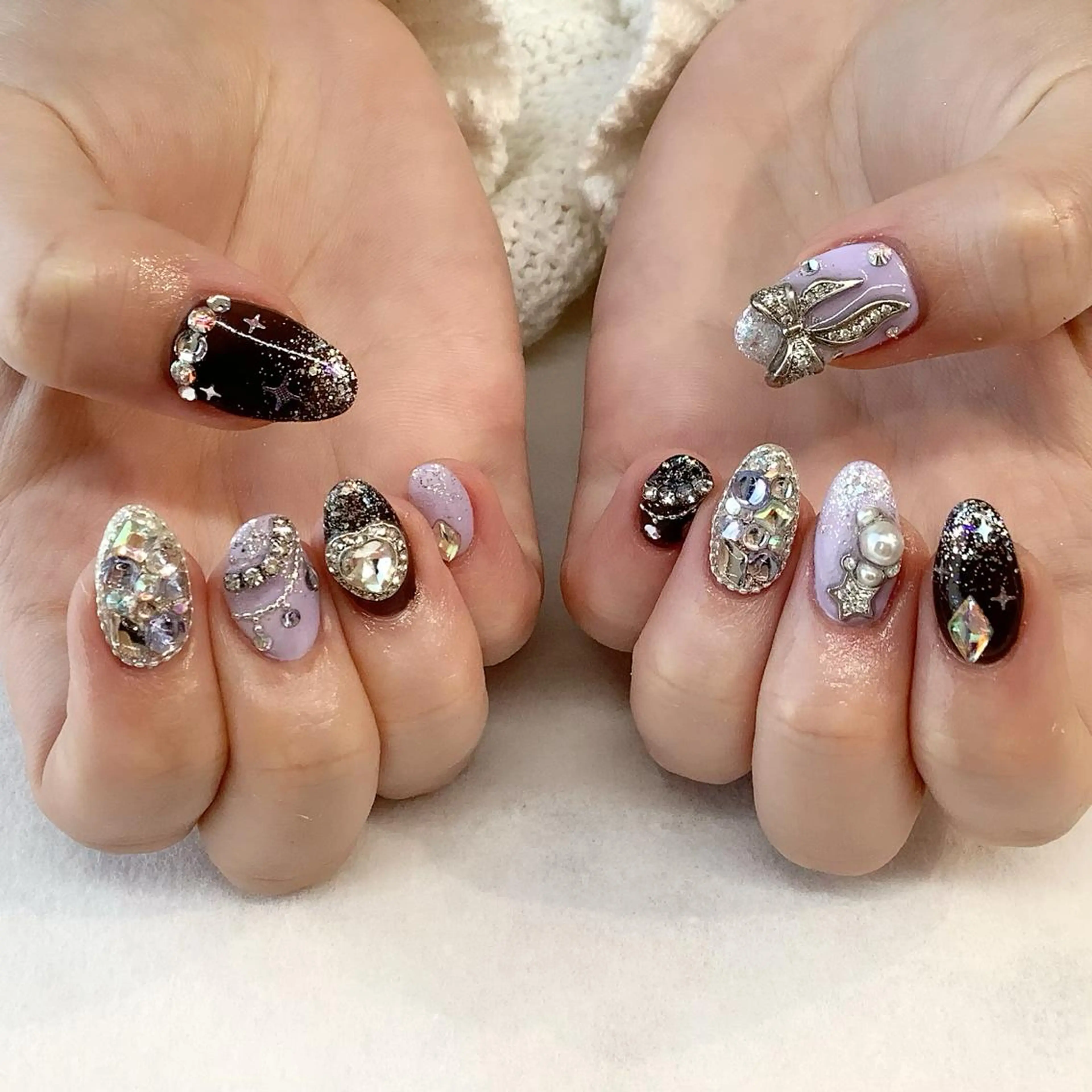 ネイル ハンドネイル 💎🐰 saki. m 🐰💎のネイルデザイン