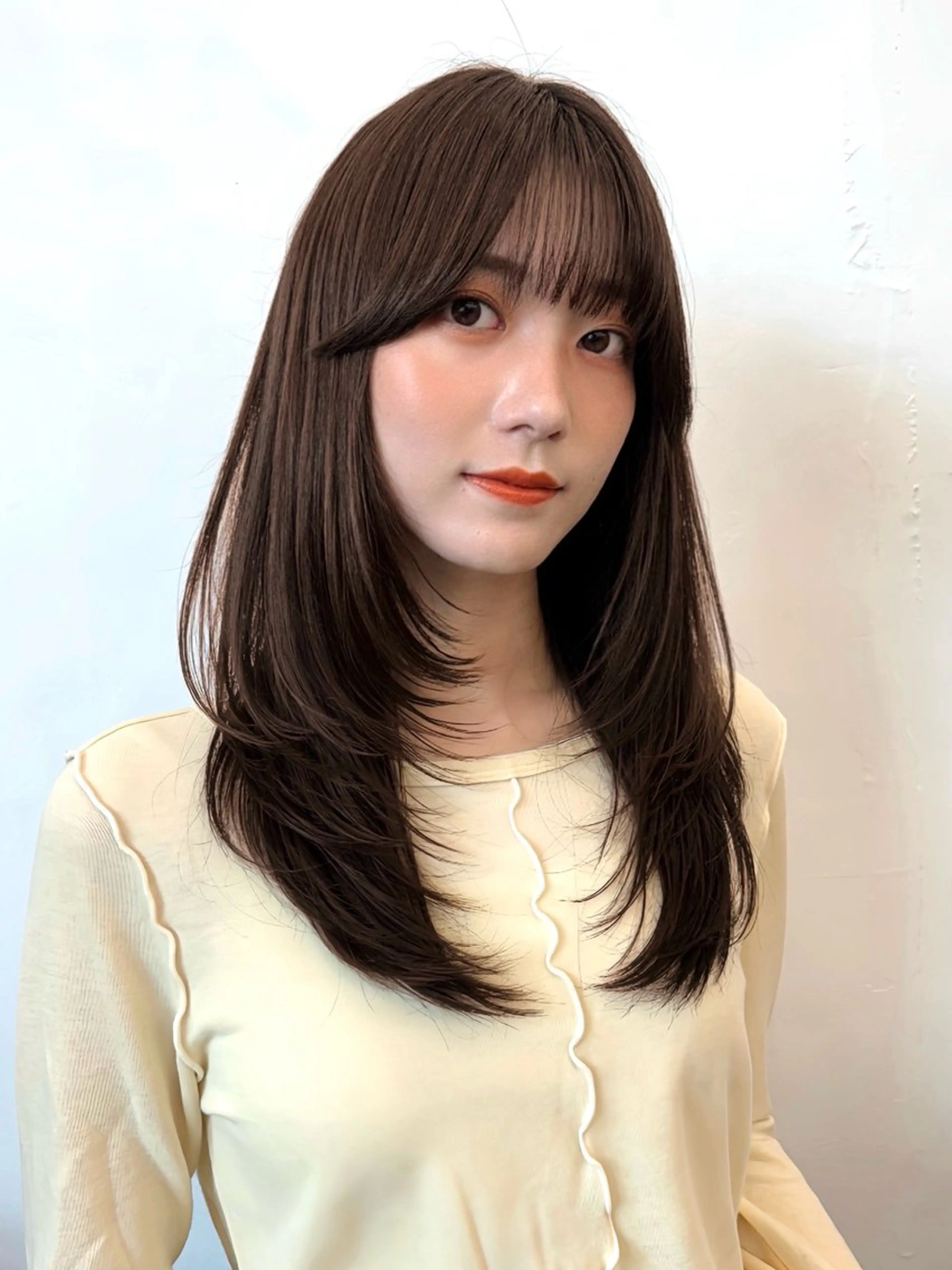 セミロング カラー ヘアアレンジ ベージュカラー 透明感カラー ボブ レイヤーカット カット ヘアカラー トリートメント 🌱ボブ/レイヤー/ ベージュ/あやみ✨のヘアスタイル
