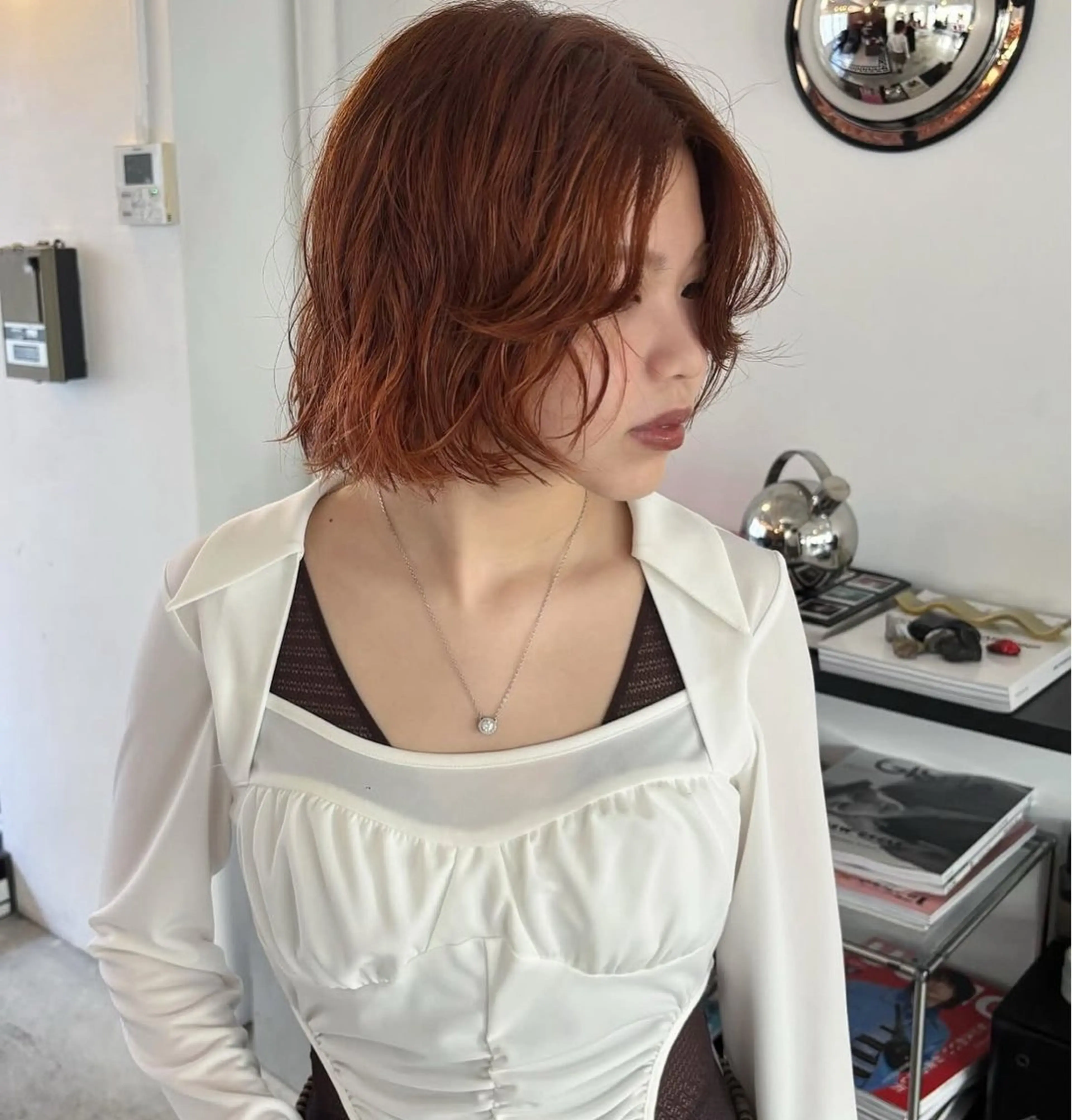ショート カラー ヘアカラー トリートメント hair salon　丹tan所属・Rena✴︎トレンド ×スタンダードMIXのヘアスタイル