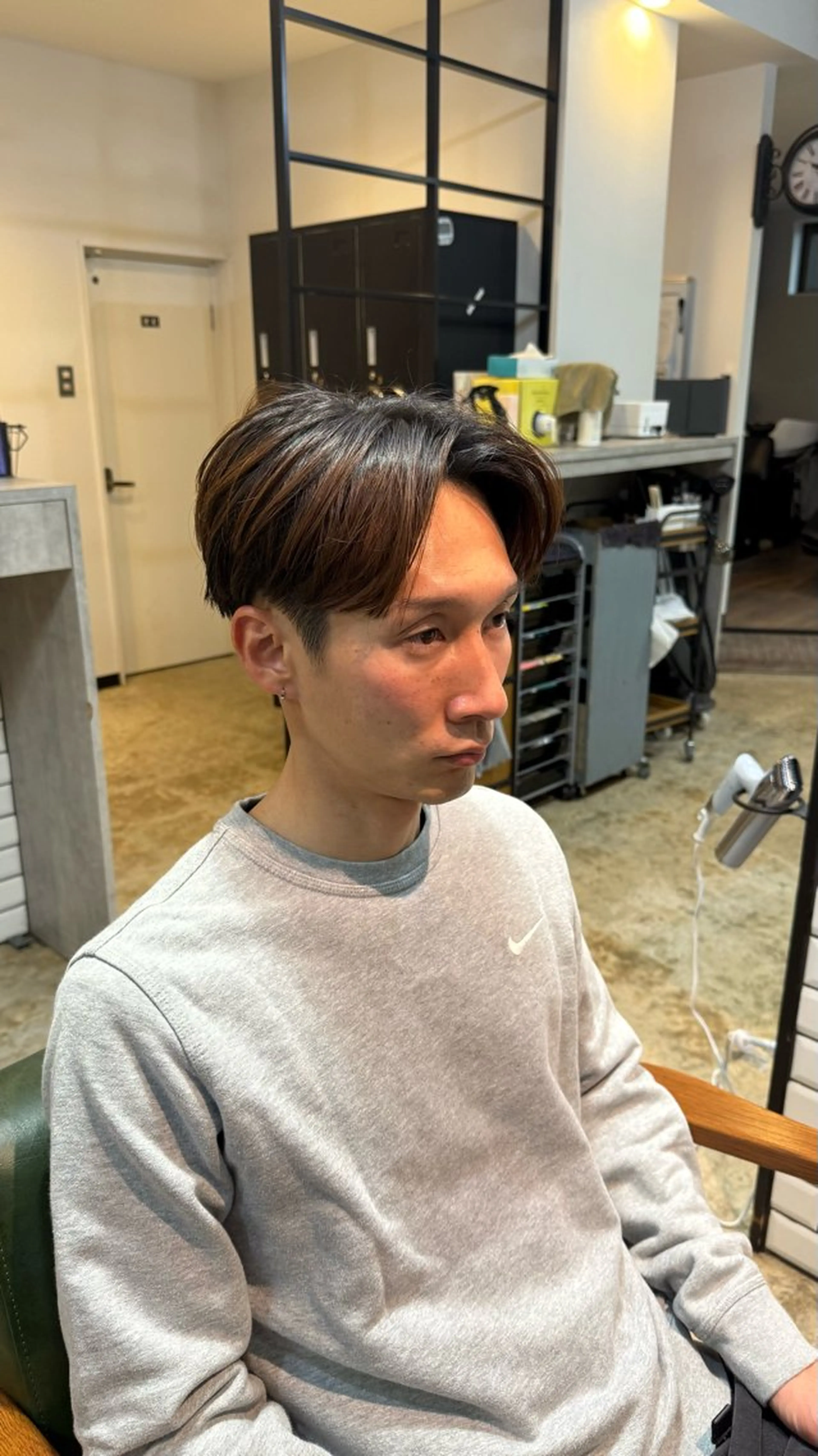 ショート メンズ センターパート 刈り上げ SOLEIL 白井 ／メンズ専門のヘアスタイル