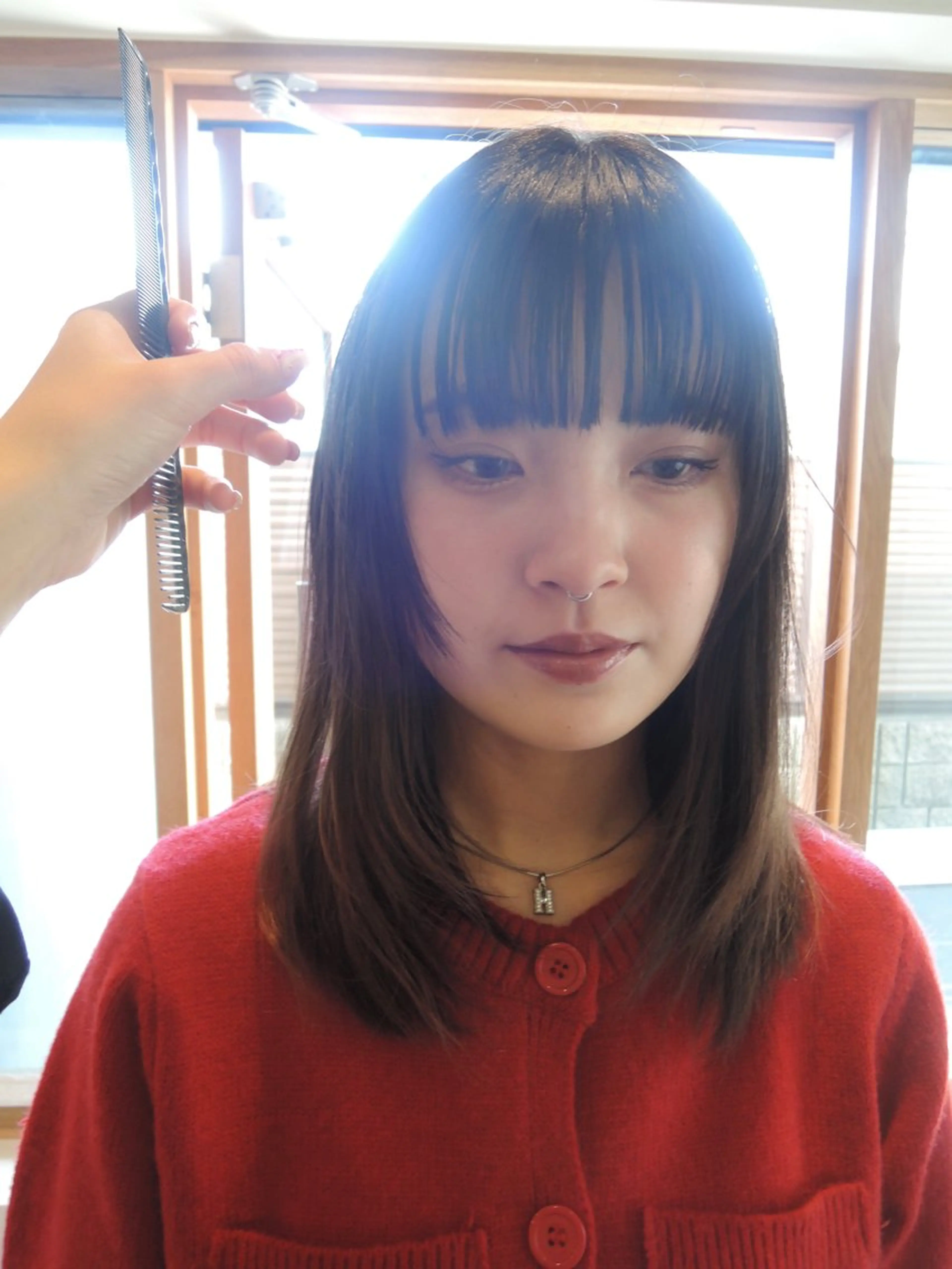 ミディアム ボブ レイヤーカット YUI／透明感カラー /レイヤーカット🦢のヘアスタイル