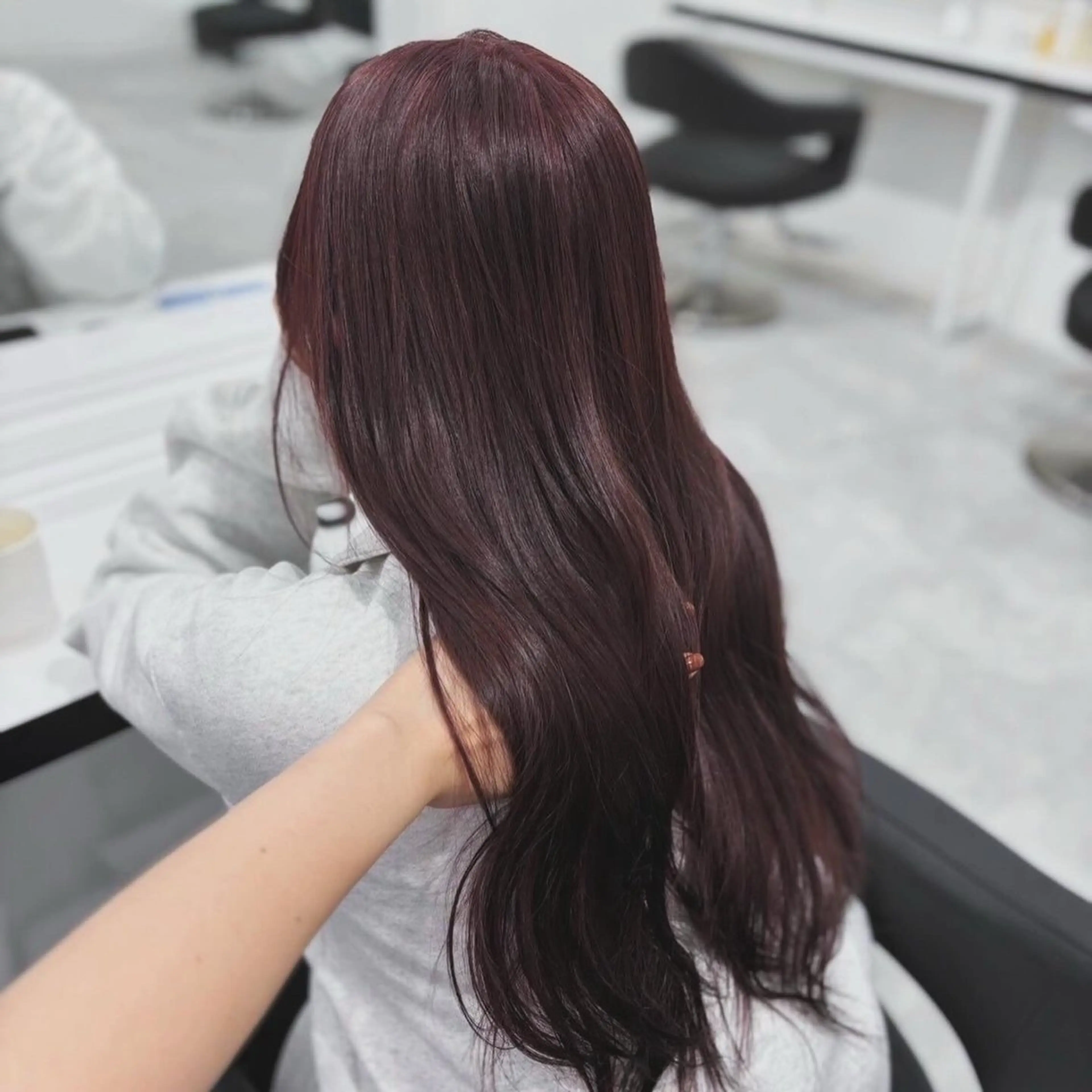 ロング カラー ダメージレスハイ トーン💖kanonのヘアスタイル