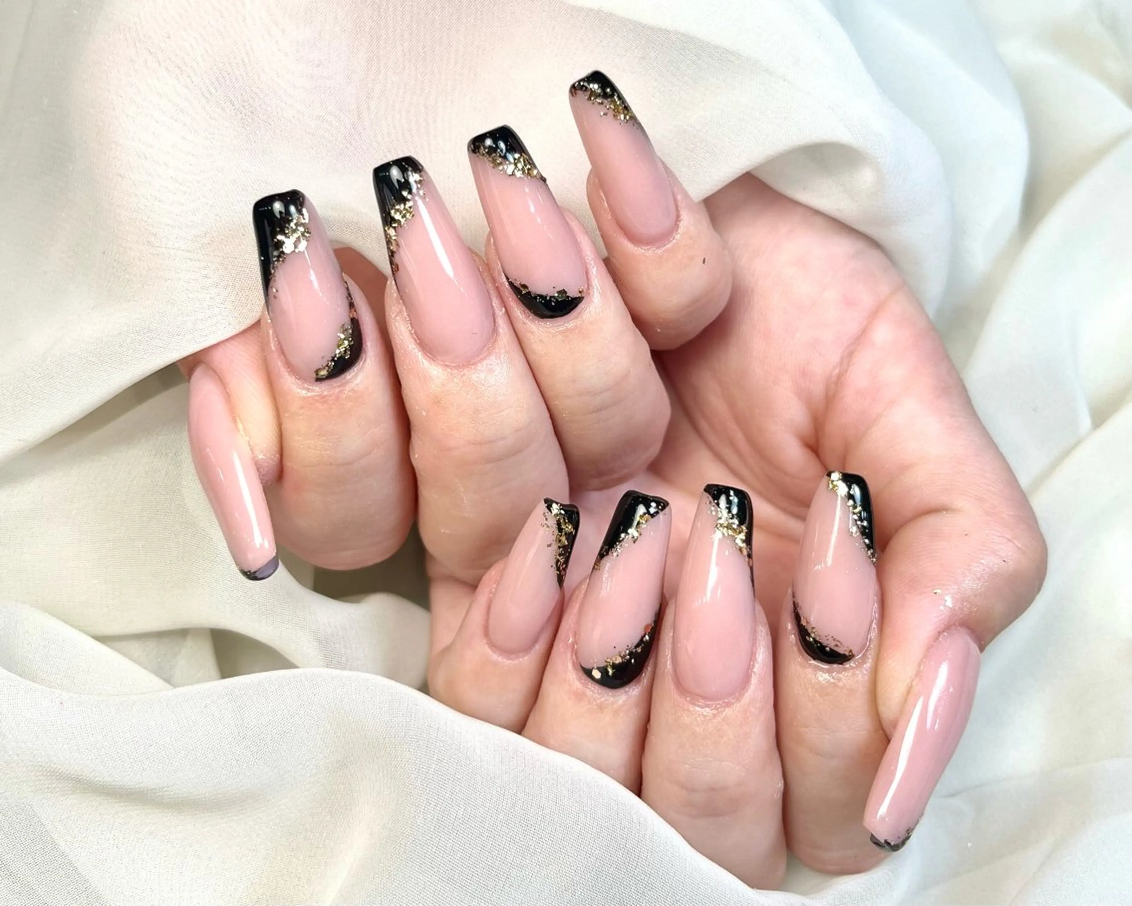 ネイル アートネイル 長さ出し Salute本店 🦋仲原里佳のネイルデザイン