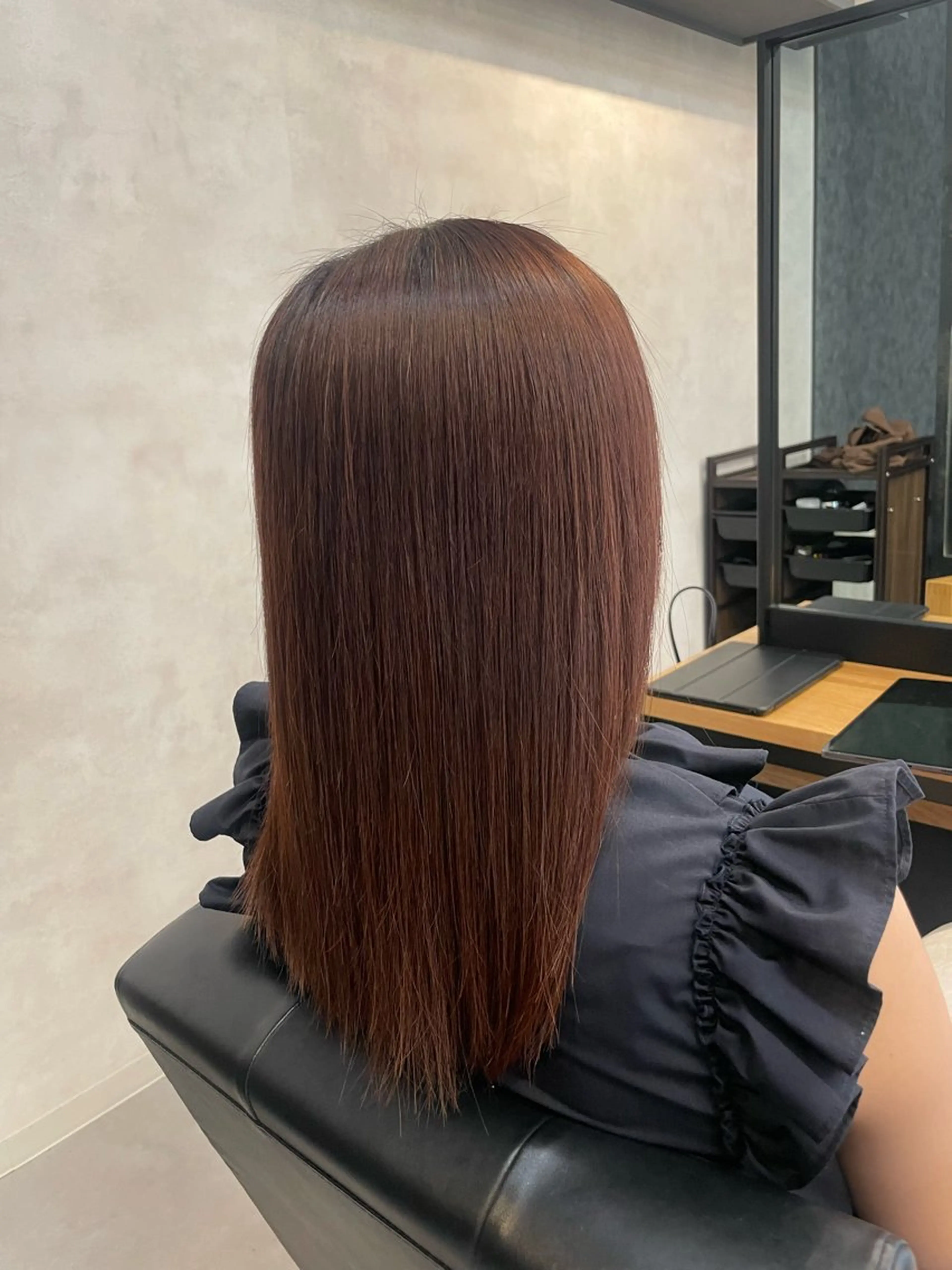 セミロング カラー ヘアカラー トリートメント 今村 南穂のヘアスタイル