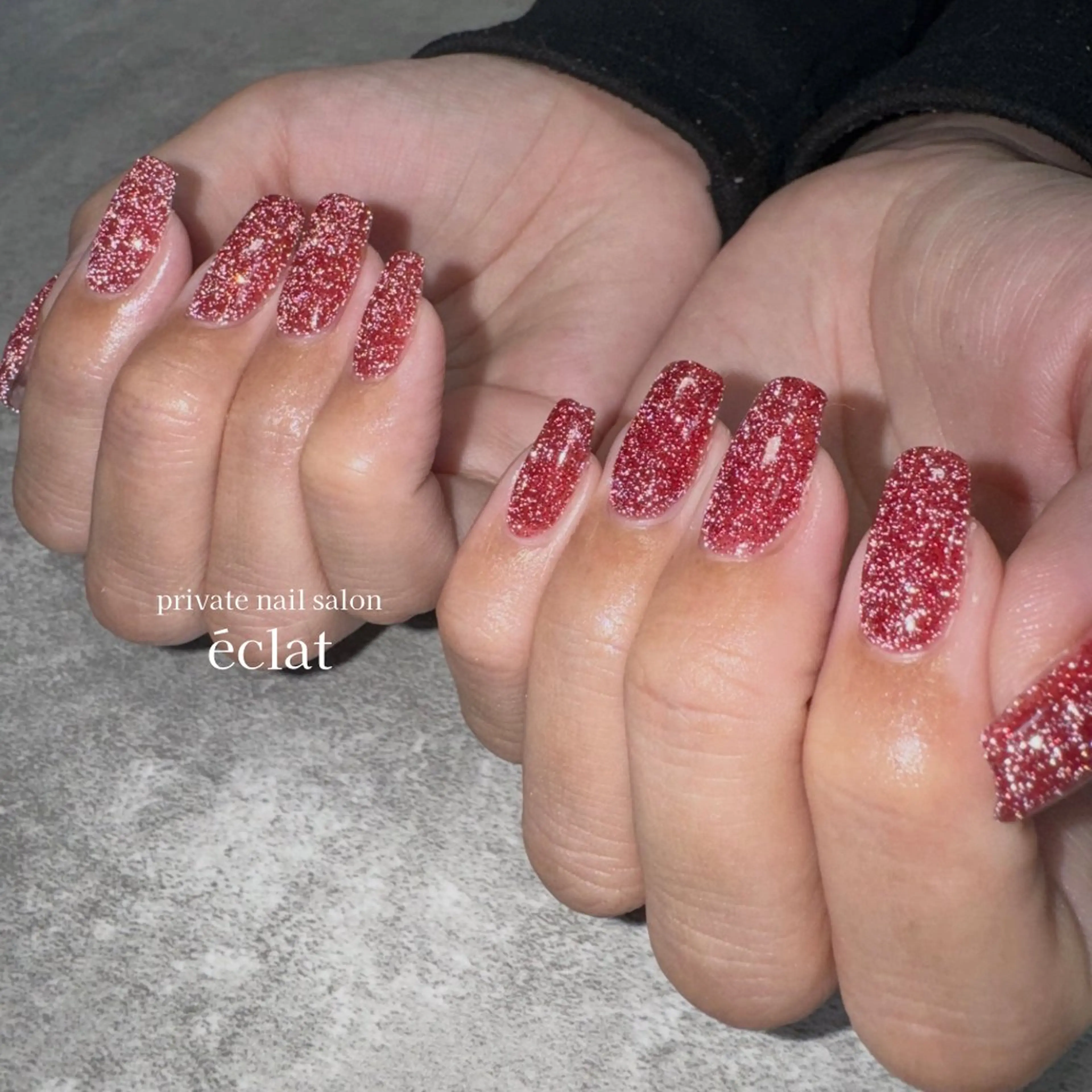 ネイル フラッシュネイル ワンカラーネイル ハンドネイル nailsalon éclatのネイルデザイン
