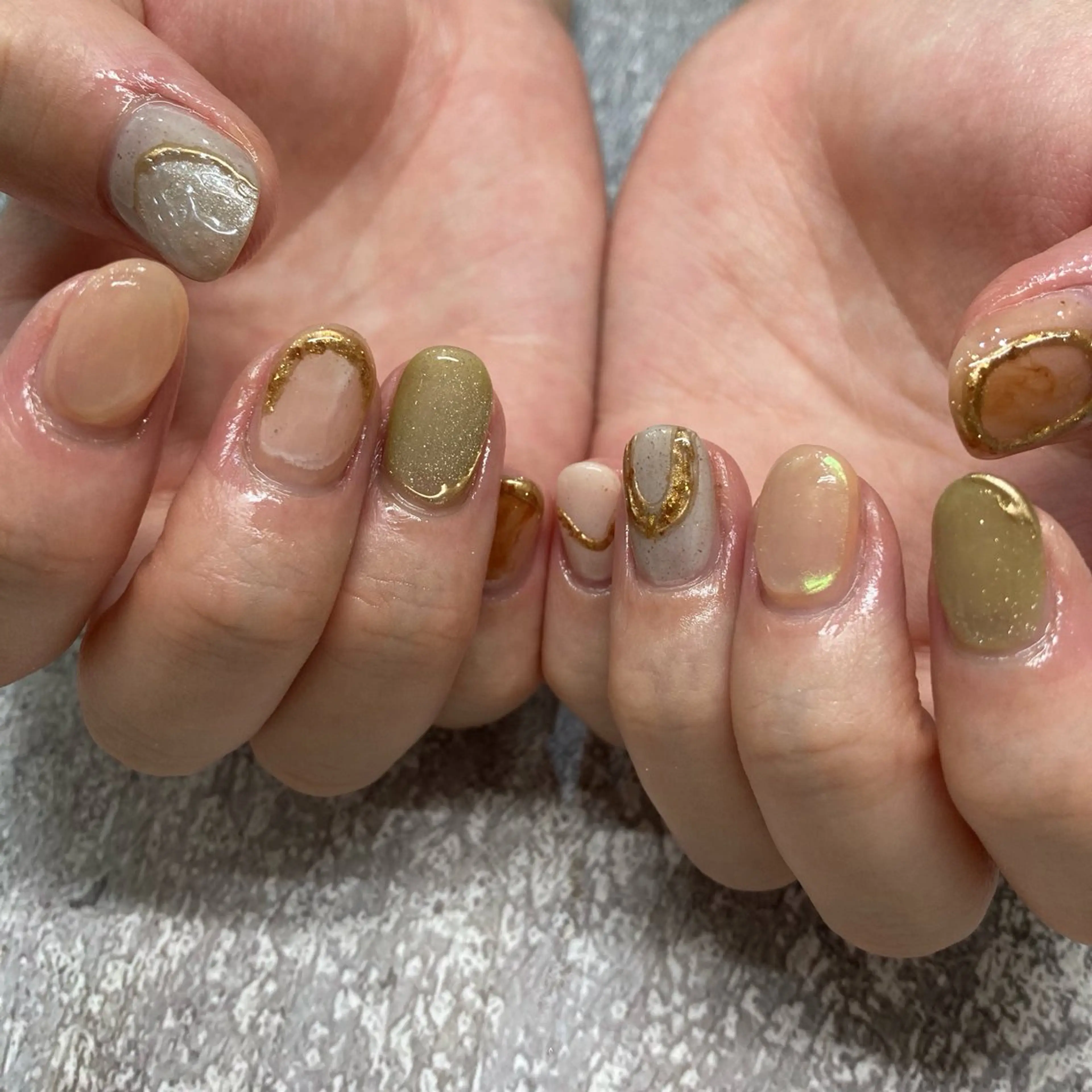 ショート ハンドネイル nailsalon Lithos所属・nailsalon Recontreのネイルデザイン