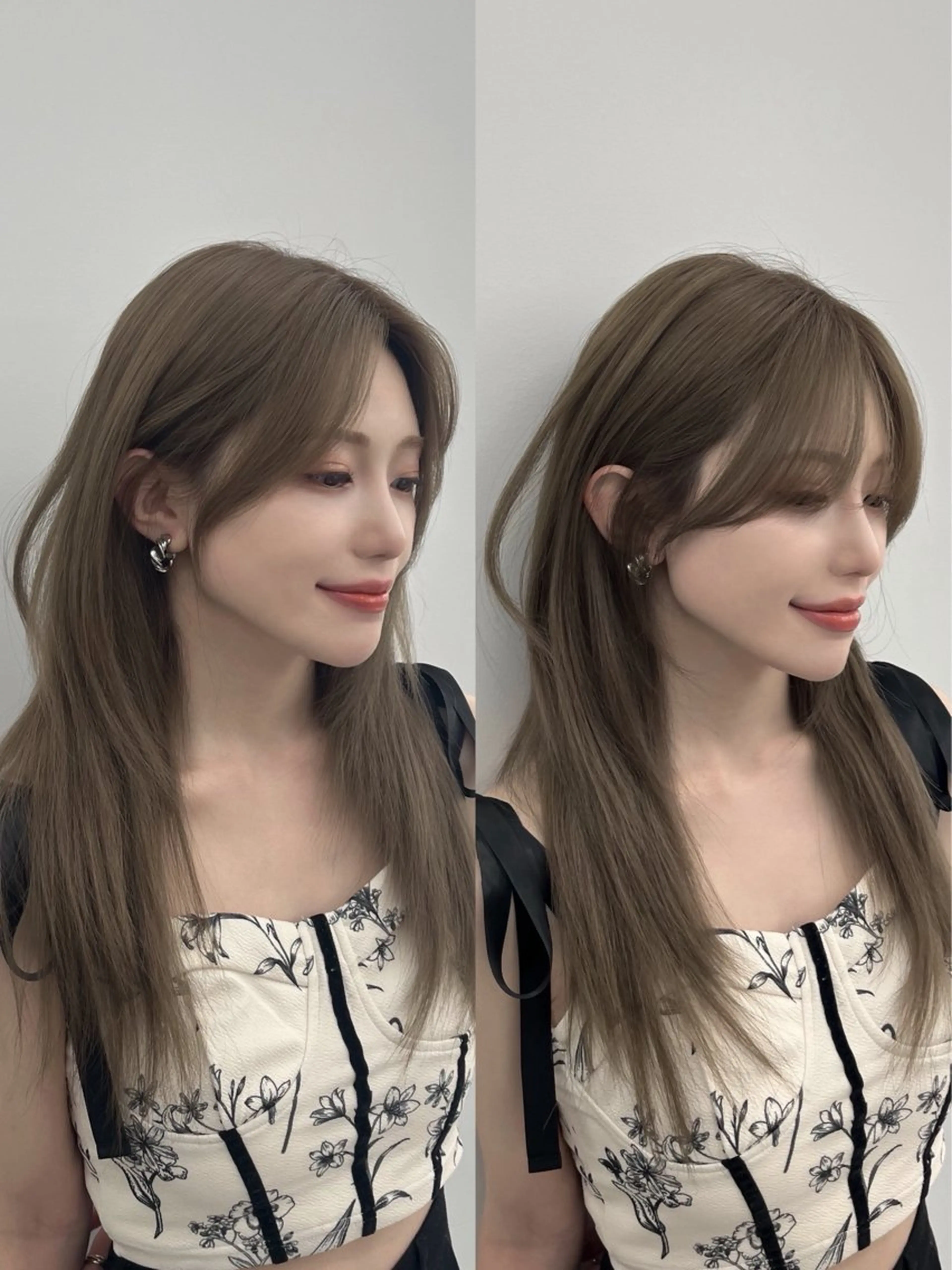 セミロング 韓国ヘア×2way 🇰🇷和知拓郎のヘアスタイル