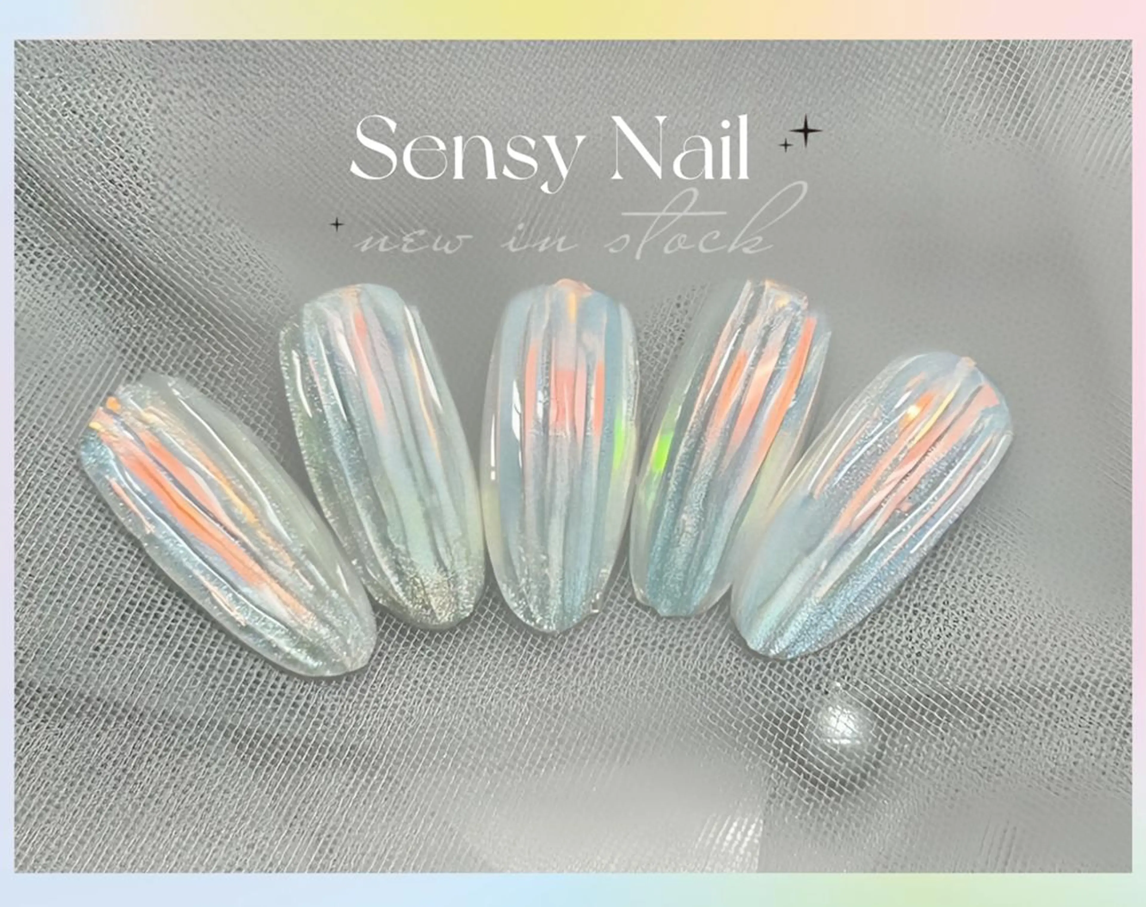 ネイル オーロラネイル ジェルネイル ハート マグネットネイル ソフトジェル ハンドネイル ハンドケア Sensy ネイル専門店のネイルデザイン