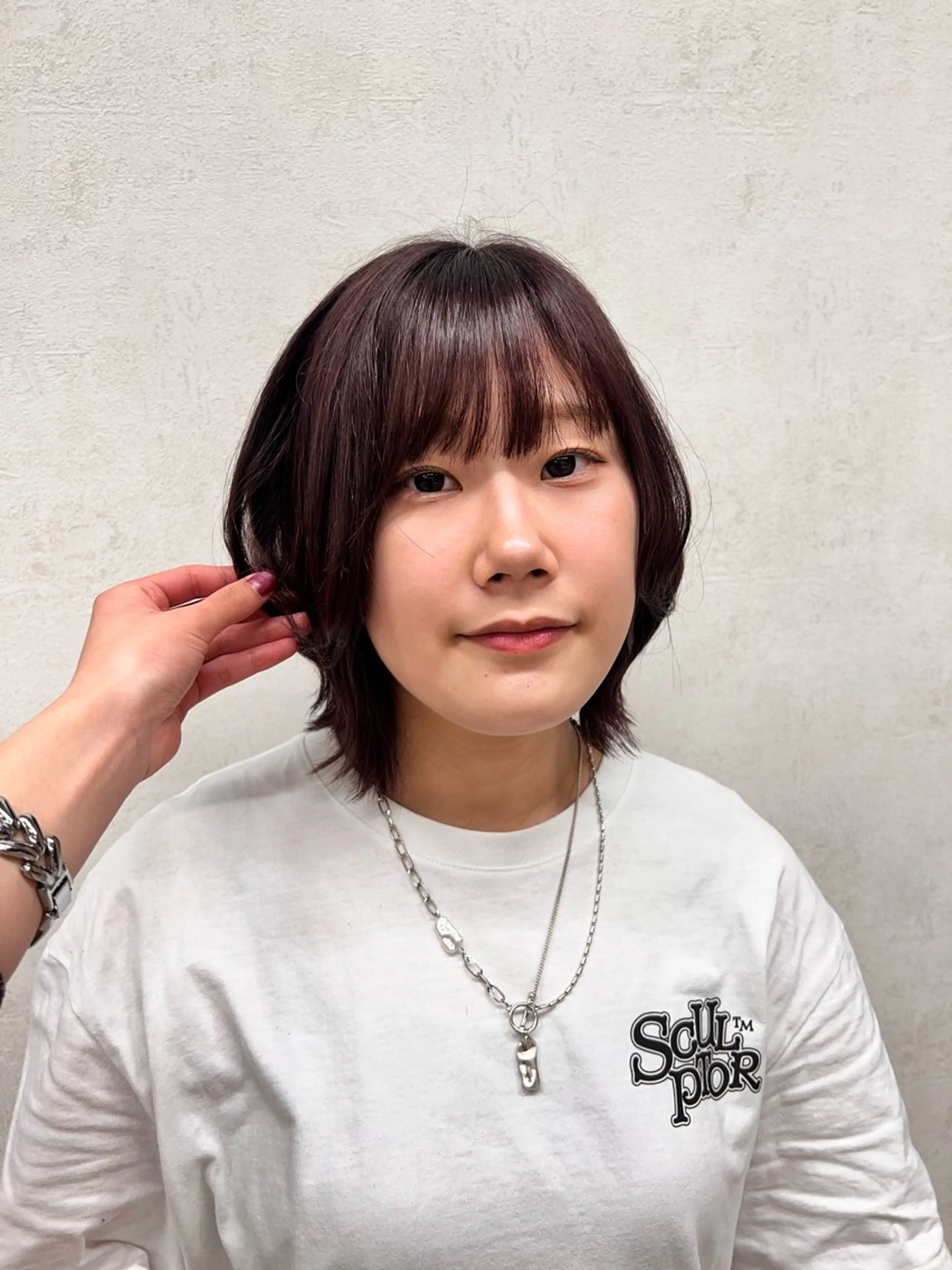 ショート ブリーチカラー 〻髪質改善〻アレンジのヘアスタイル