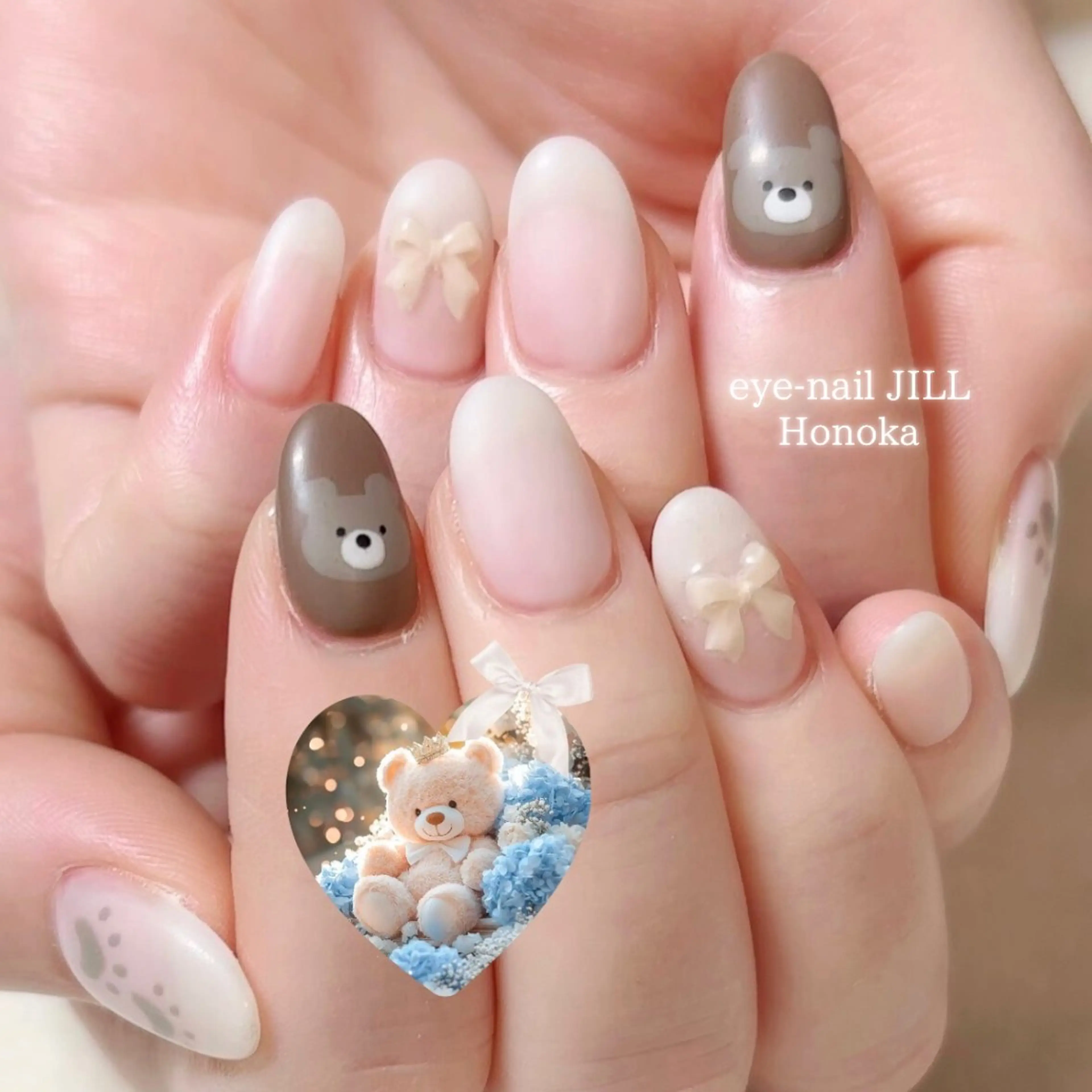 ネイル マットネイル 冬ネイル ハンドネイル JILL Honokaのネイルデザイン