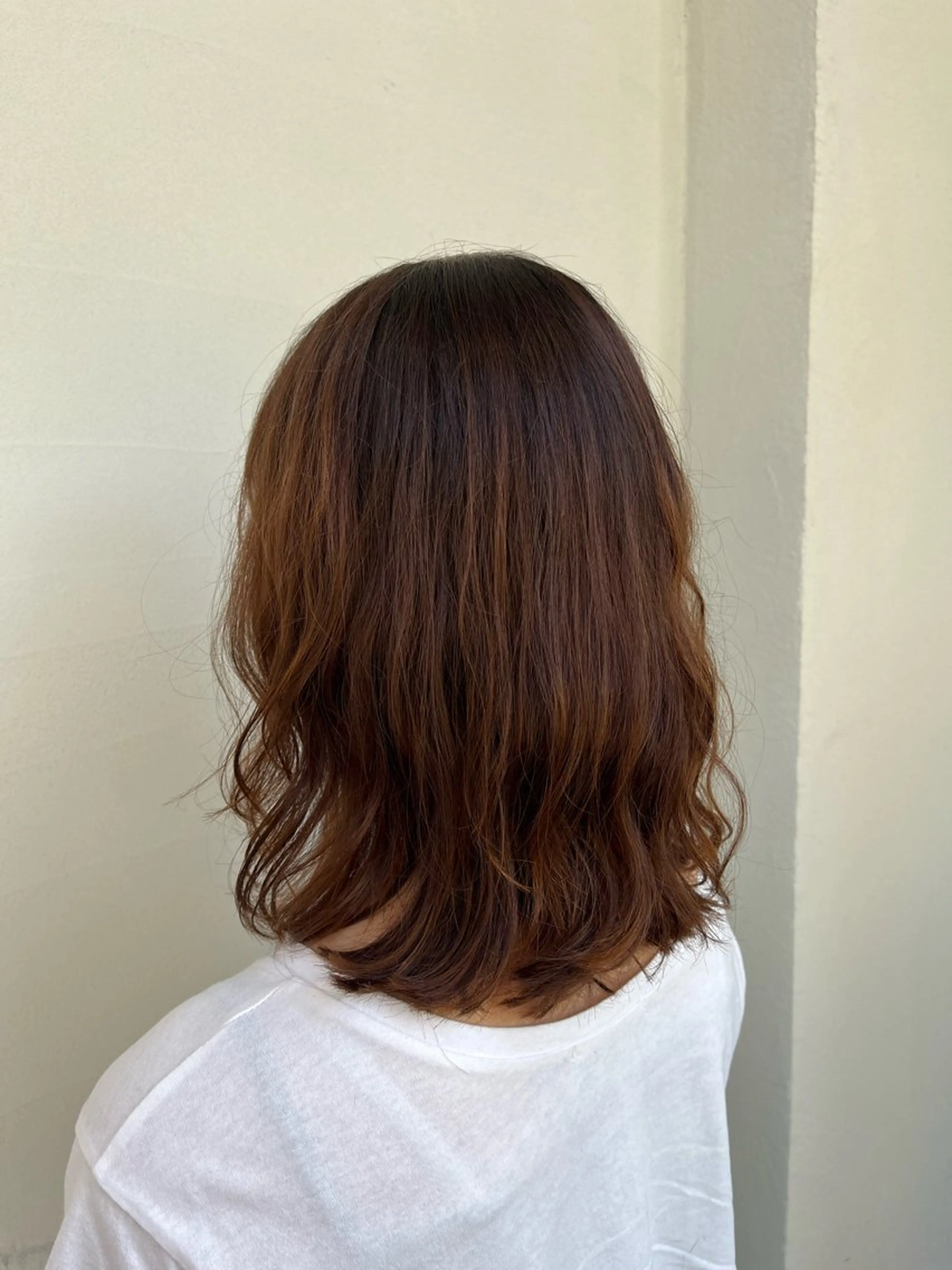 セミロング パーマ 海江田 しずかのヘアスタイル