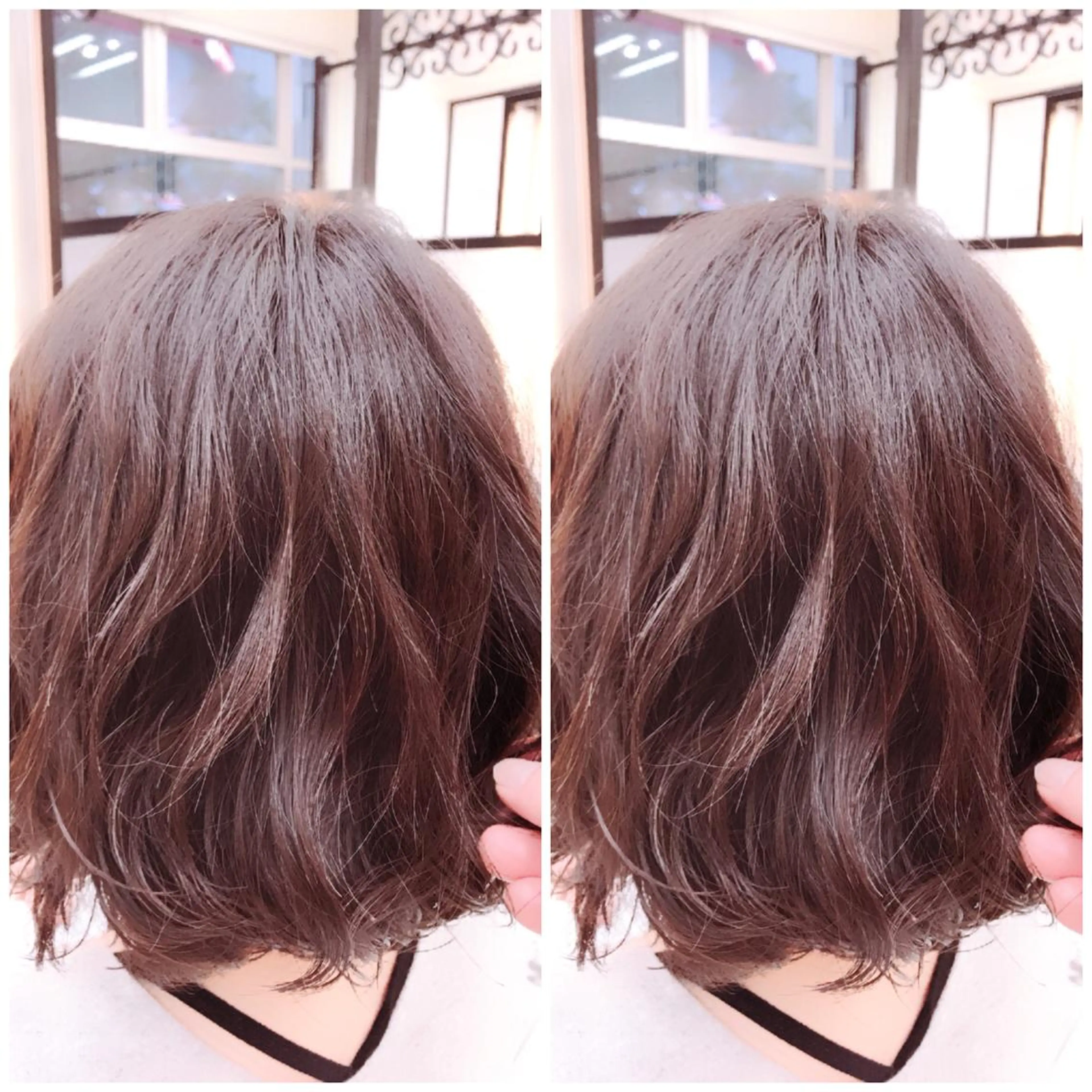 カラー パーマ イルミナカラー ボブ 奈良崎 和弘のヘアスタイル