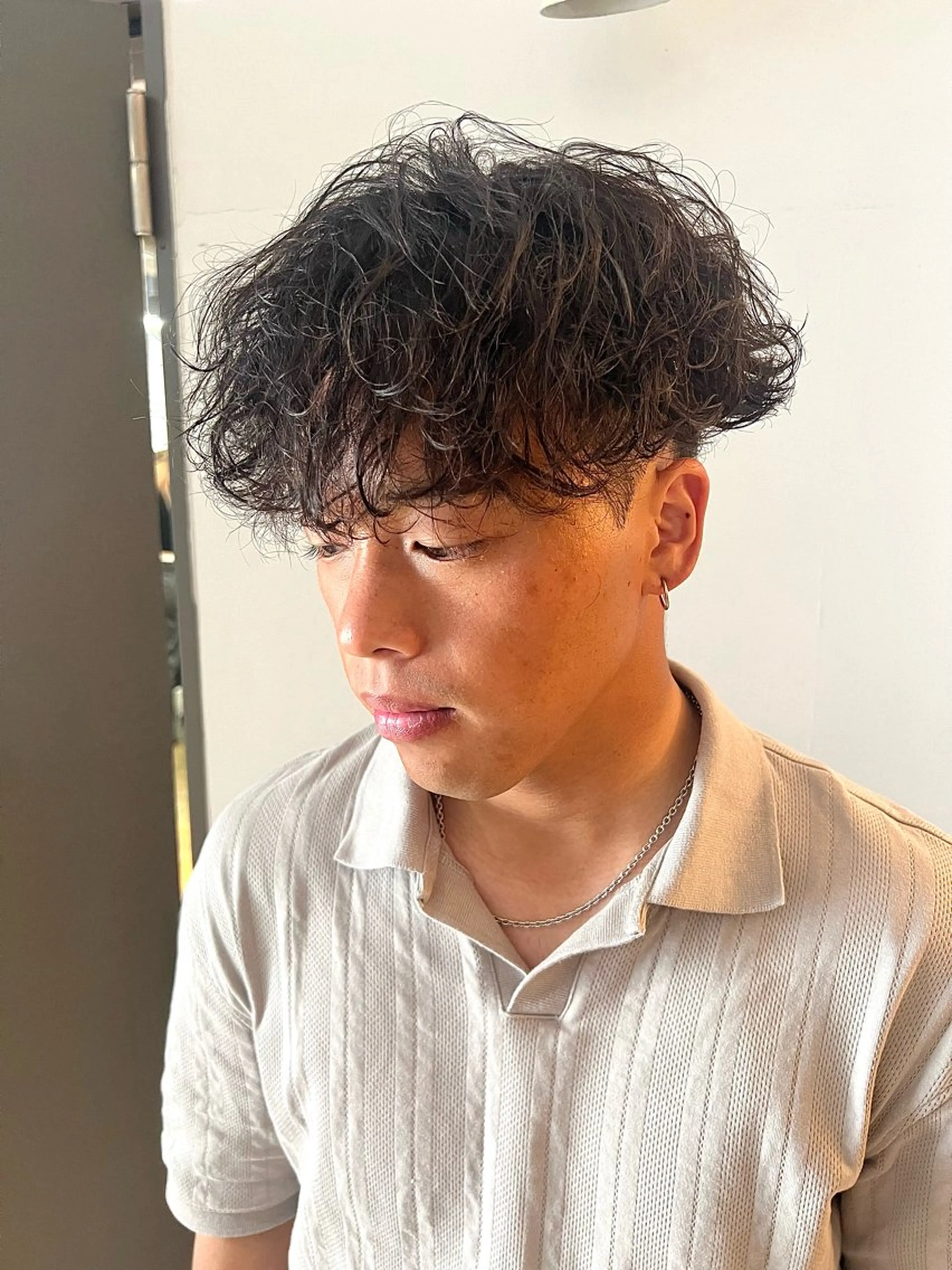 メンズ カット パーマ Pia hair design所属・【Pia】 セナ/ハイトーンのヘアスタイル