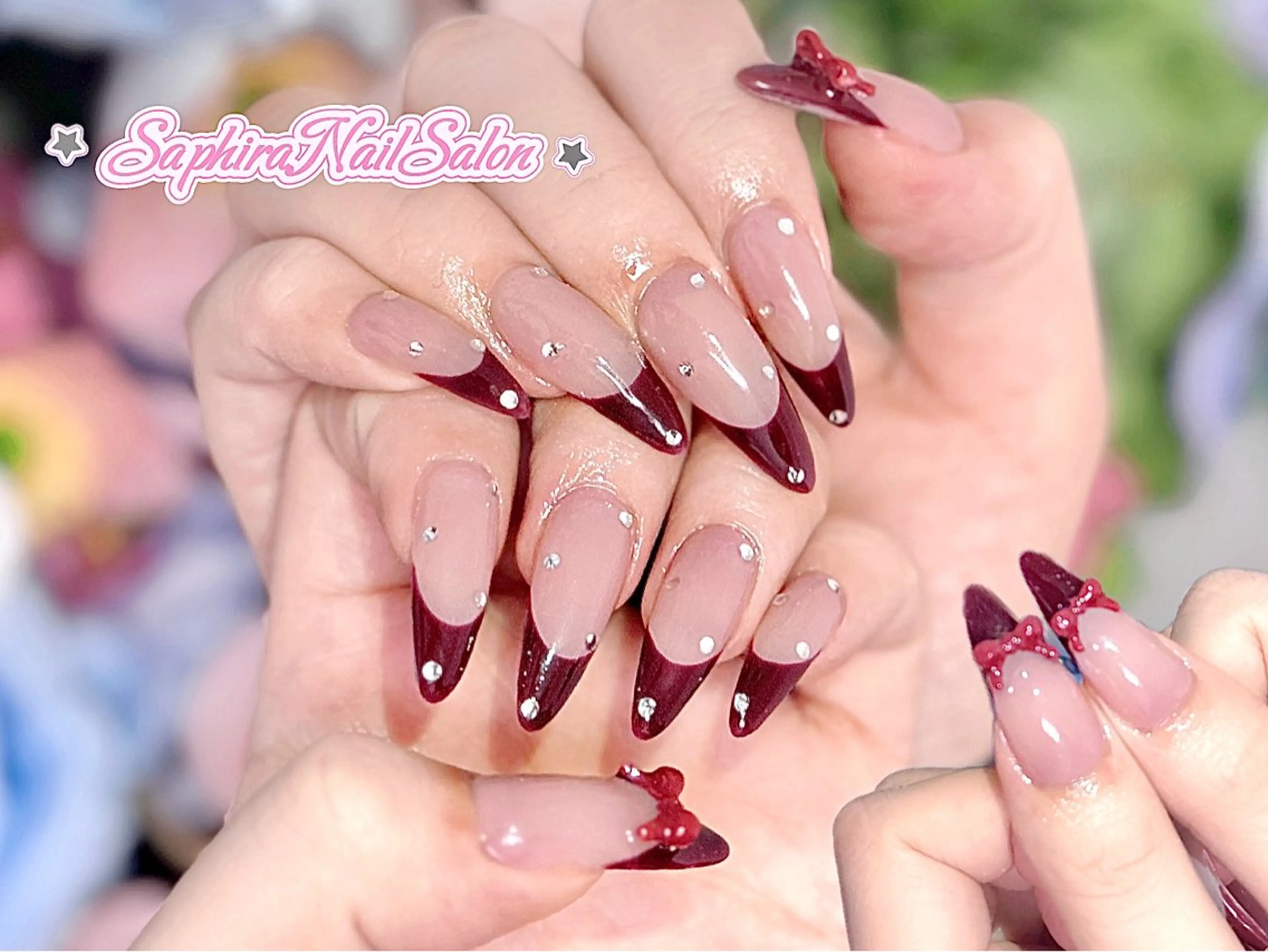 カラー ハンドネイル Saphiraネイル サロン錦糸町のネイルデザイン