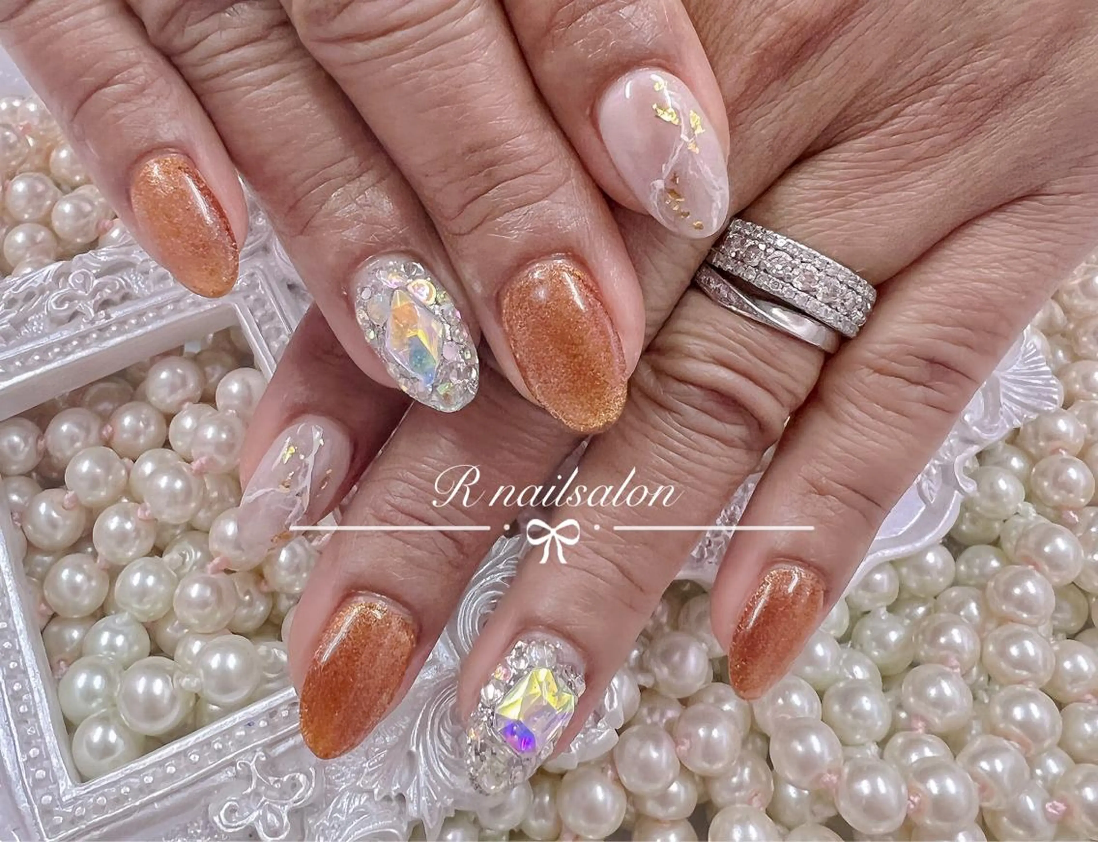 ミディアム ハンドネイル R NAILSALONのネイルデザイン