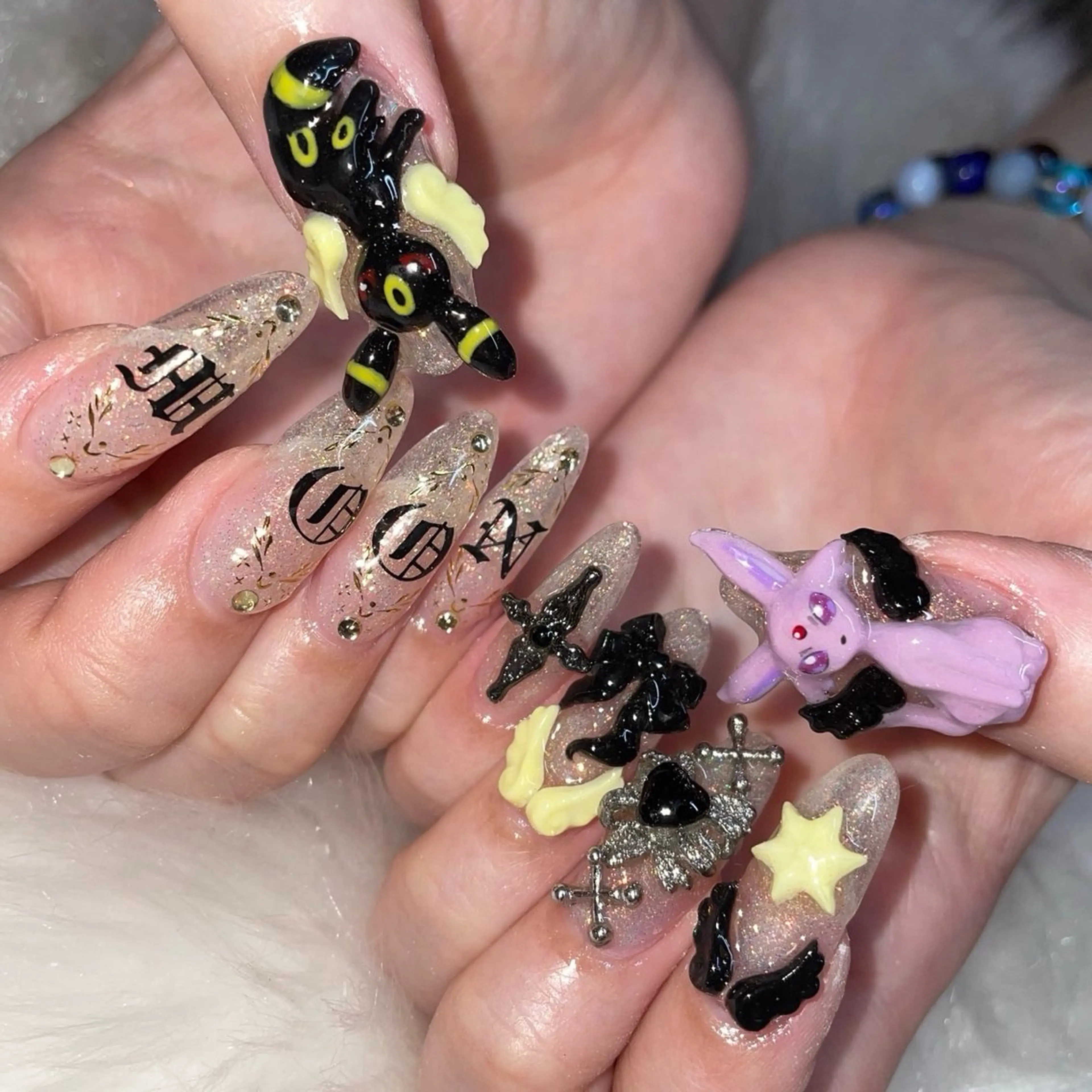 ネイル クリアネイル スカルプネイル 夏ネイル ホワイト NAILSGOGO shibuyaのネイルデザイン