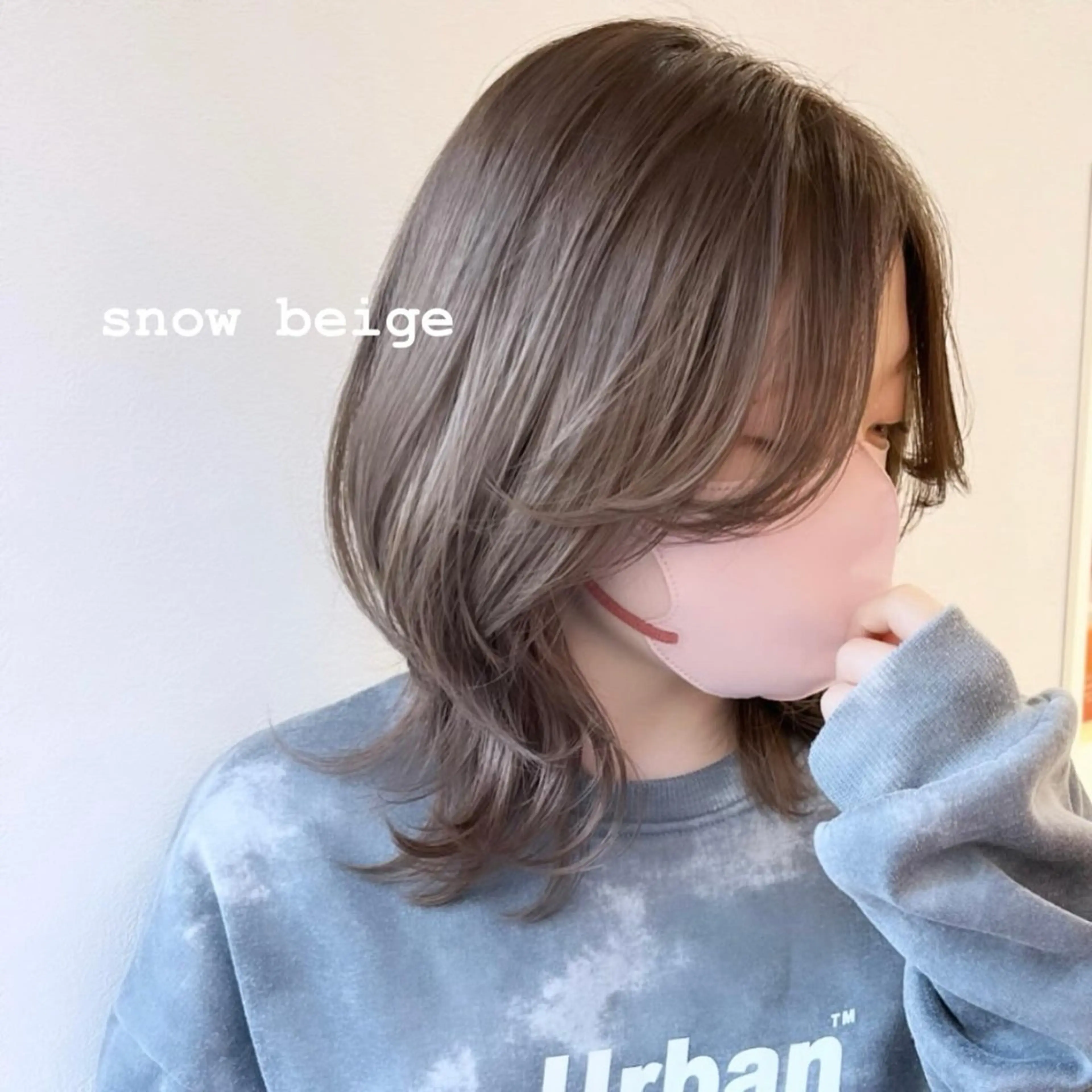 ミディアム カラー ブリーチ カット ヘアカラー 西山梨々/ボブ/ ショート/レイヤーのヘアスタイル