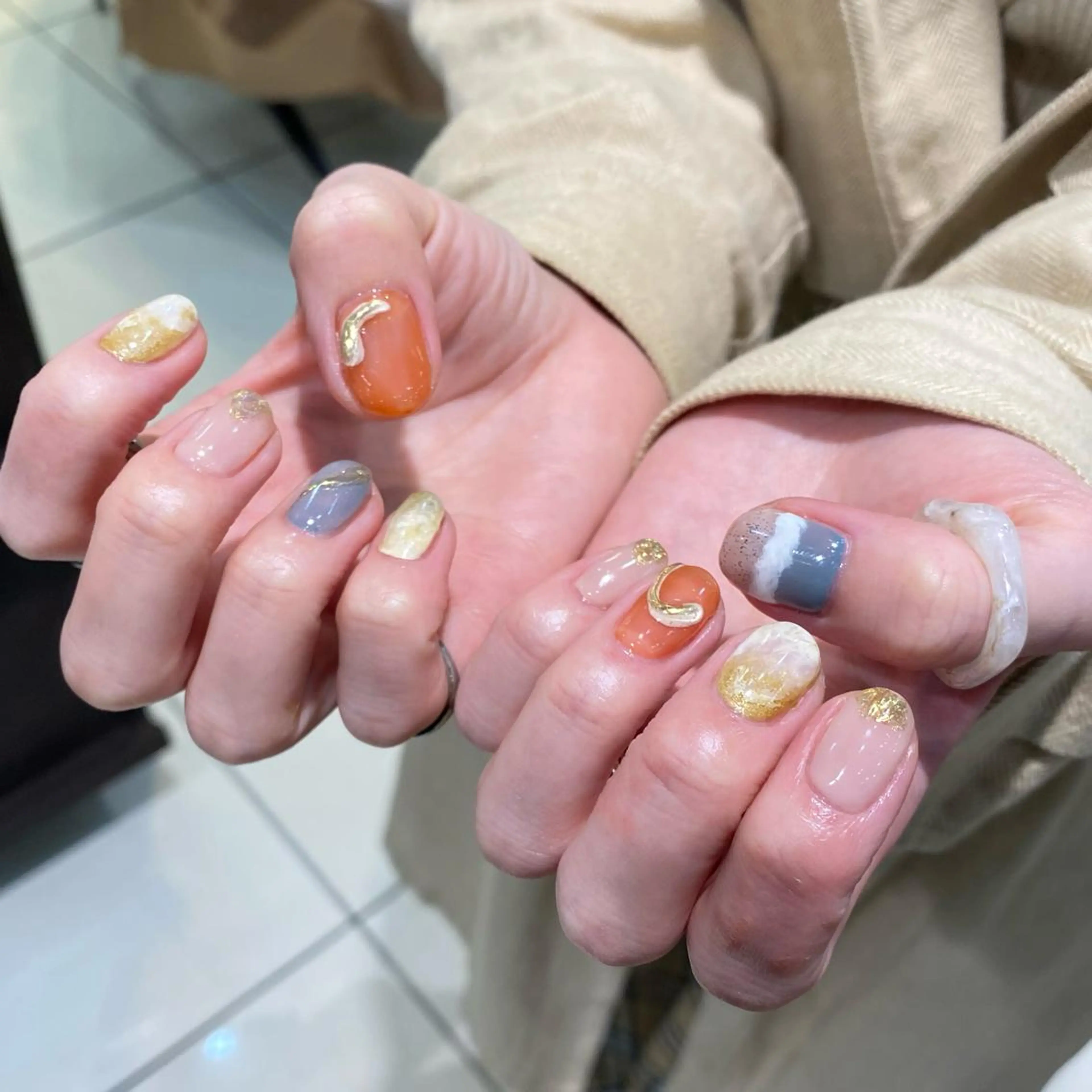 ネイル ニュアンスネイル 個性派／中韓ネイル SAKURAのネイルデザイン