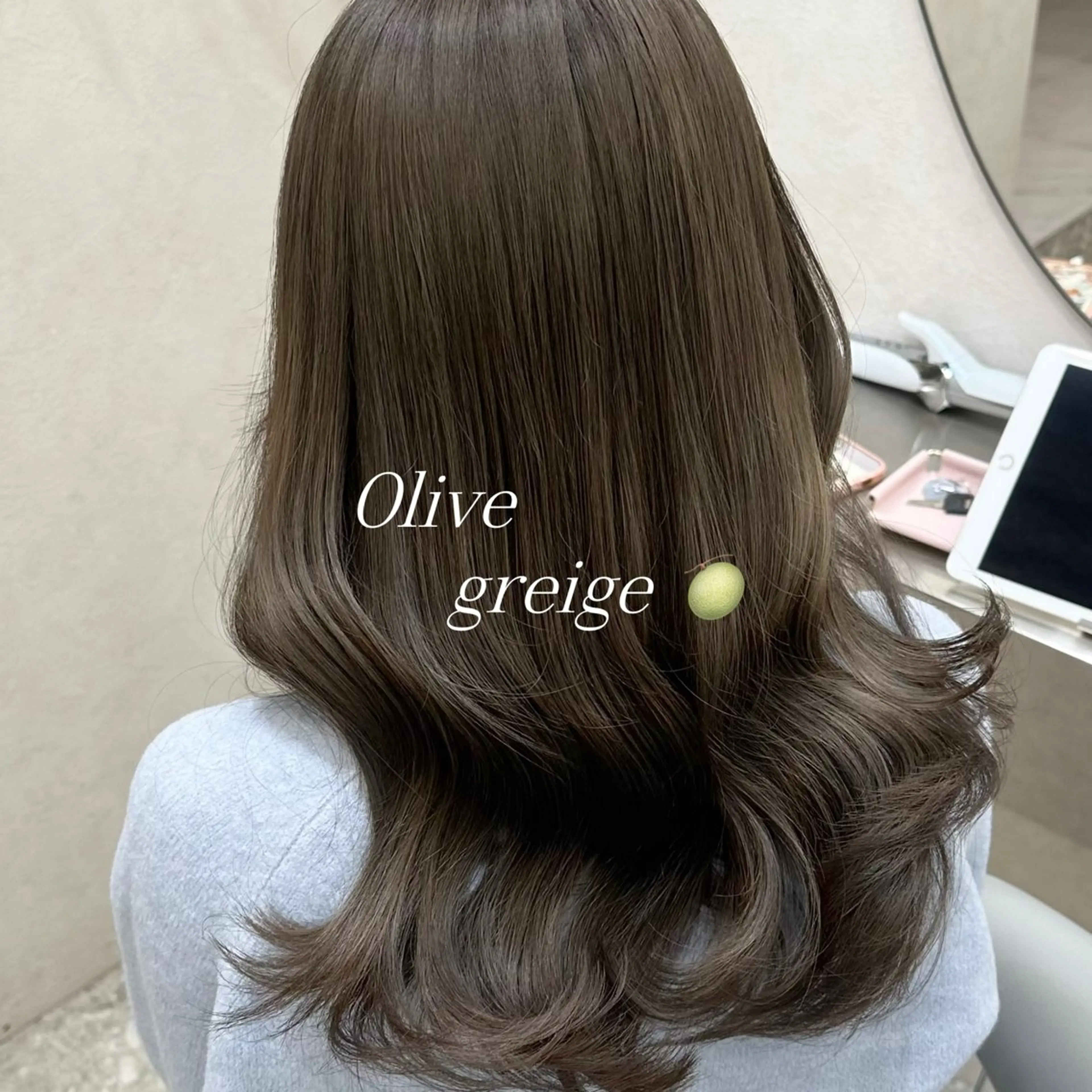 セミロング カット ヘアカラー トリートメント LARME by sea所属・hina🎀新宿/ エクステ/girlyのヘアスタイル