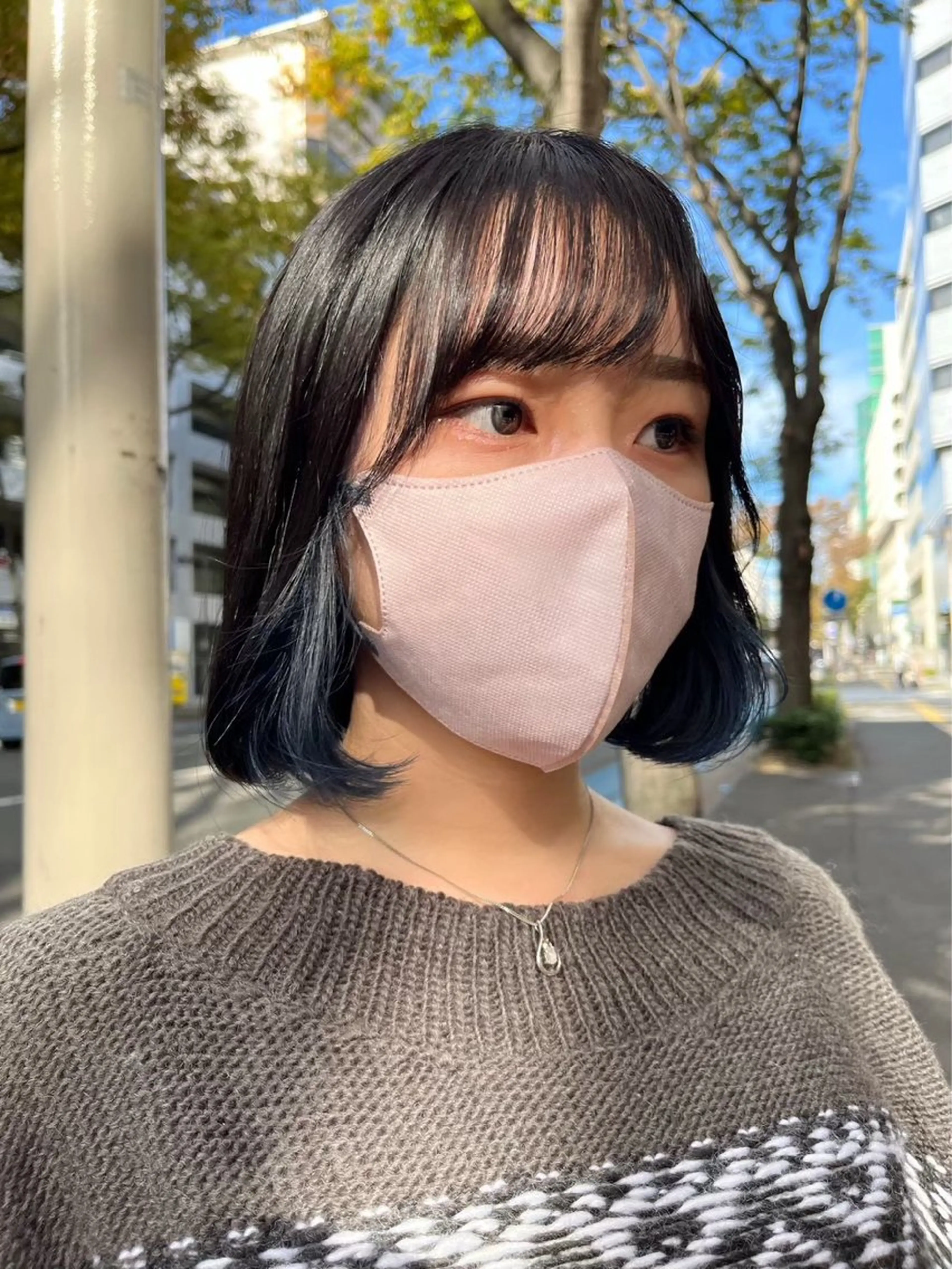 ショート カラー ヘアアレンジ みわ/博多 ブリーチ/カラーのヘアスタイル