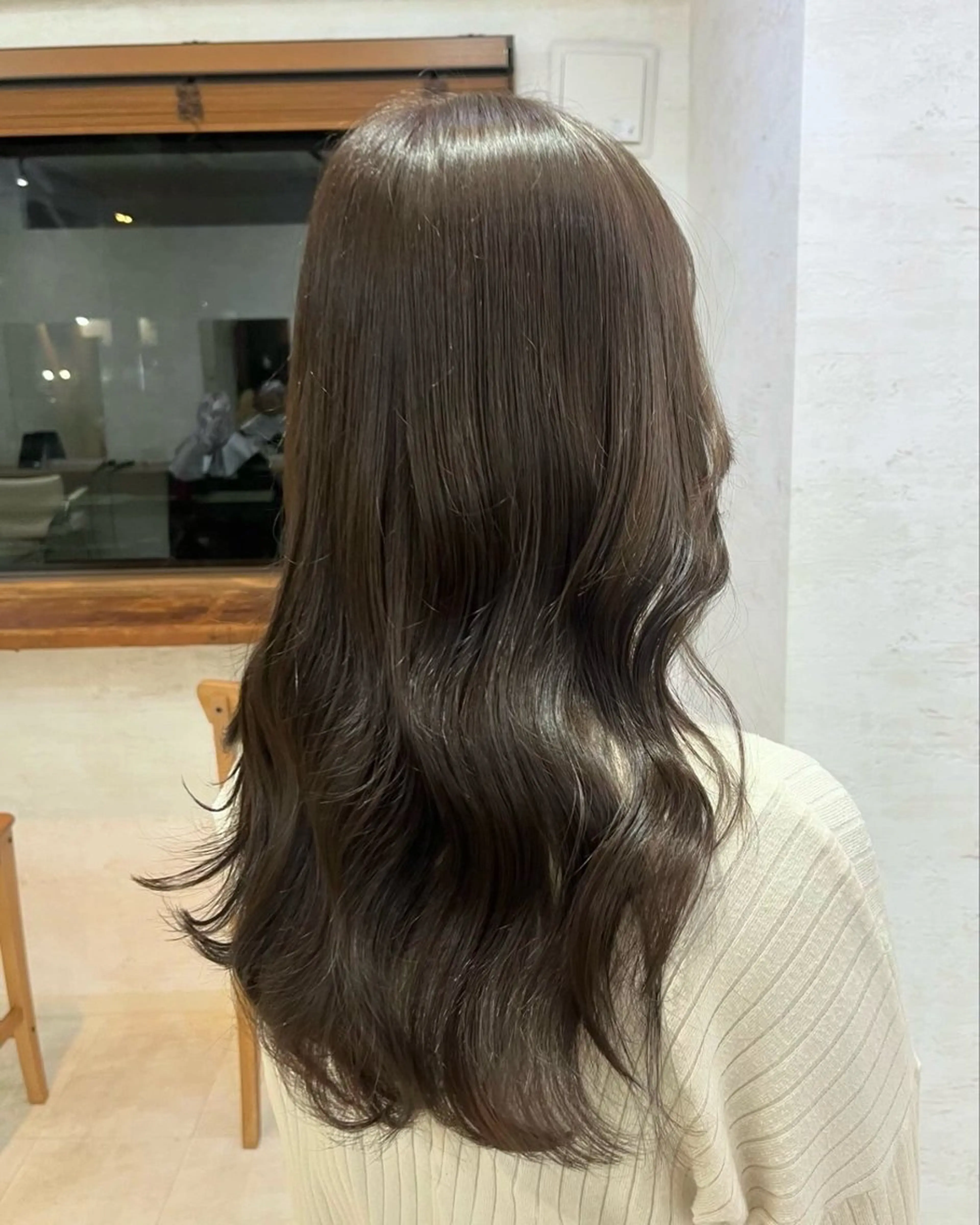 ロング カラー 杉田 涼のヘアスタイル