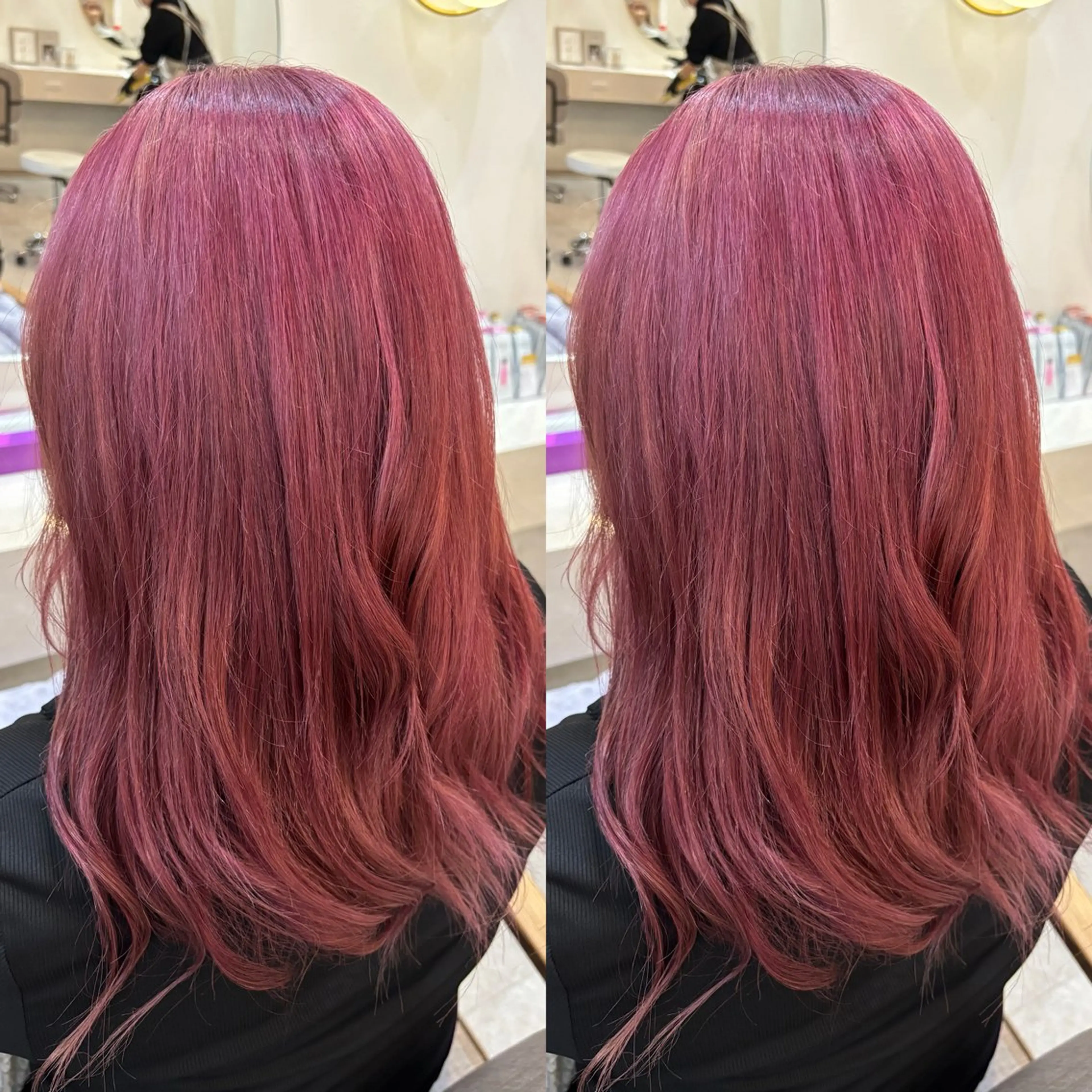 セミロング 🍒しの🍒 カット/艶カラーのヘアスタイル