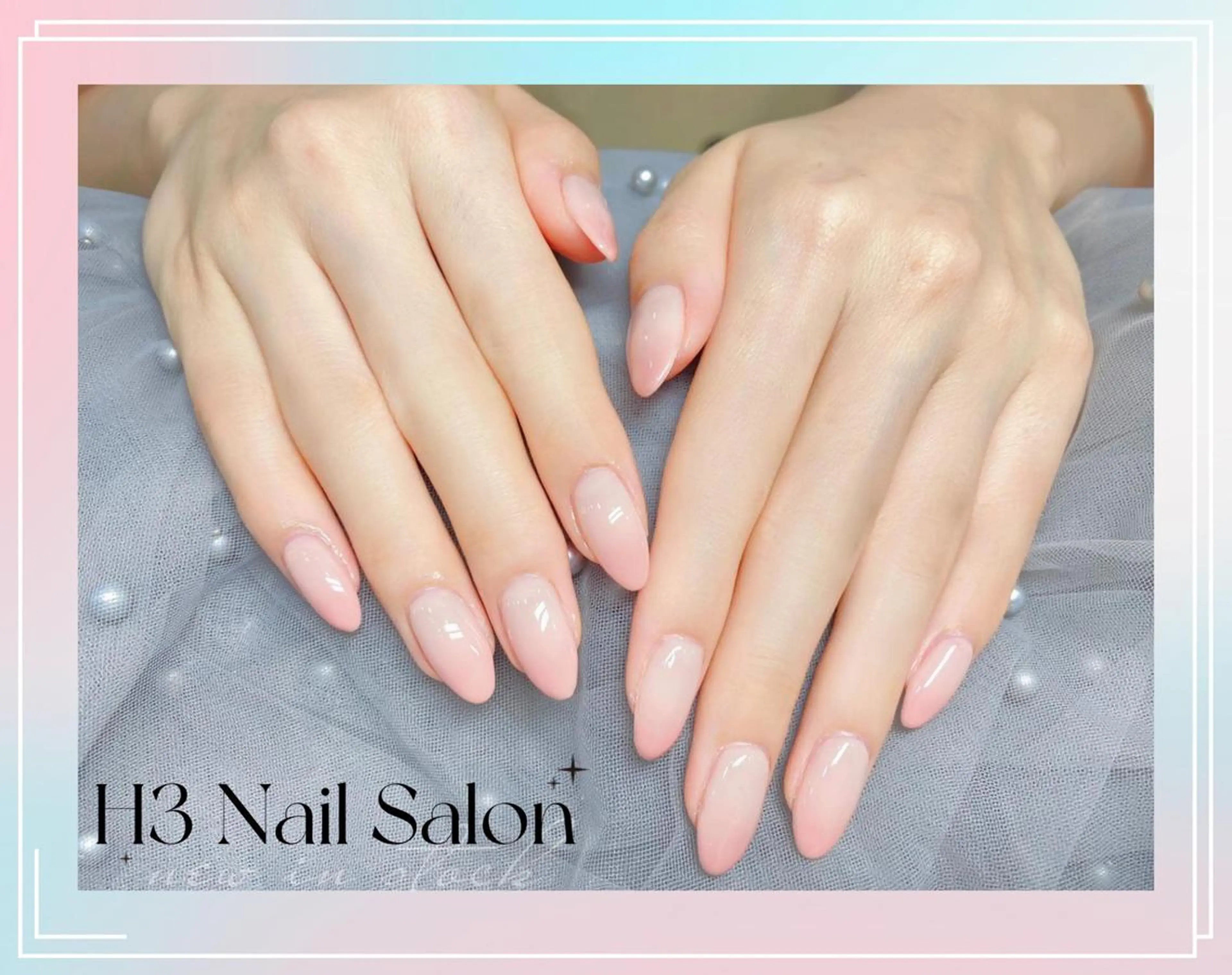 ミディアム Dione Nail 長さだし モデル募集のネイルデザイン