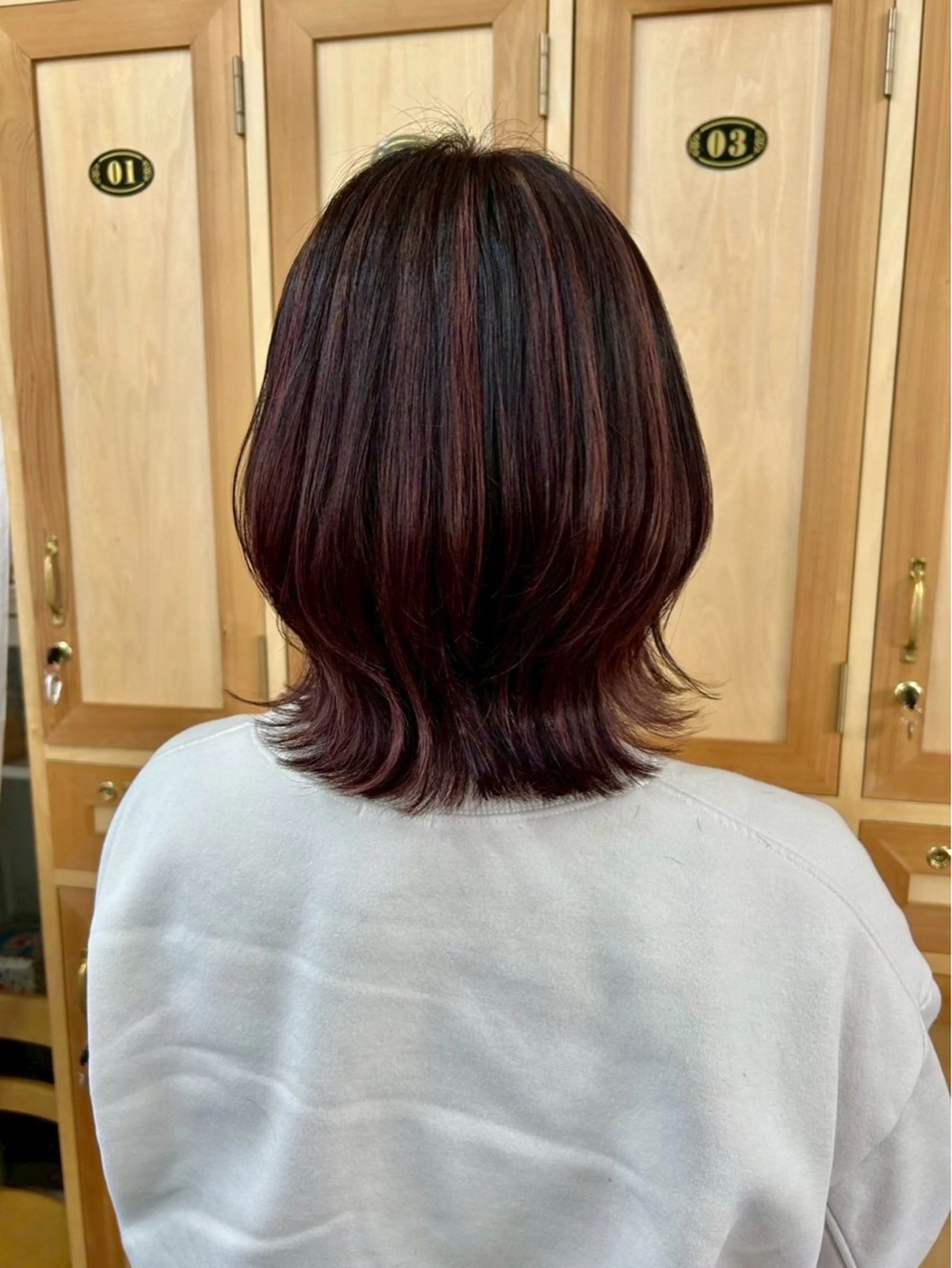 ミディアム カラー YUIMARL SAEのヘアスタイル