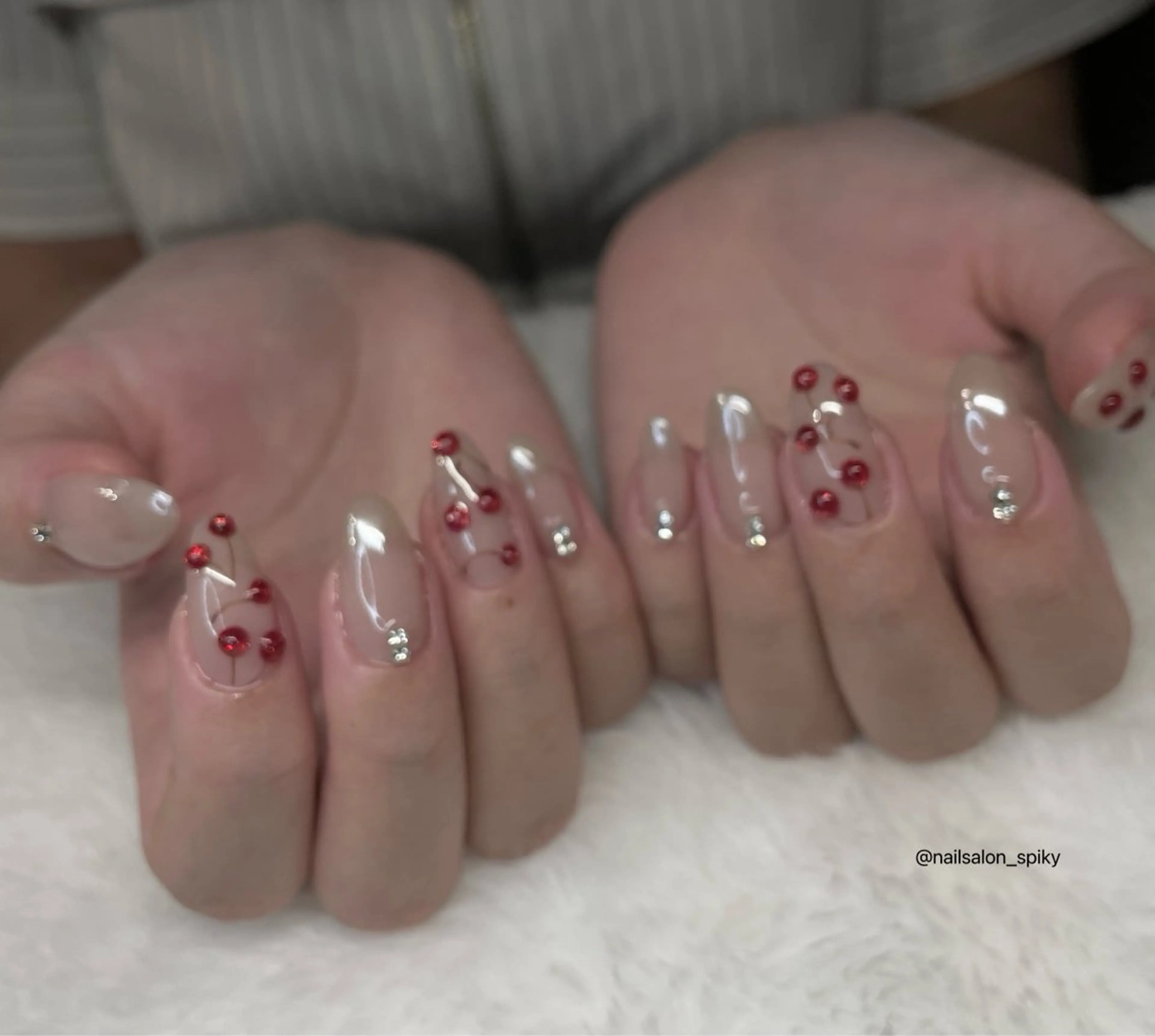 ネイル ハンドネイル Spiky とうげ ふうかのネイルデザイン