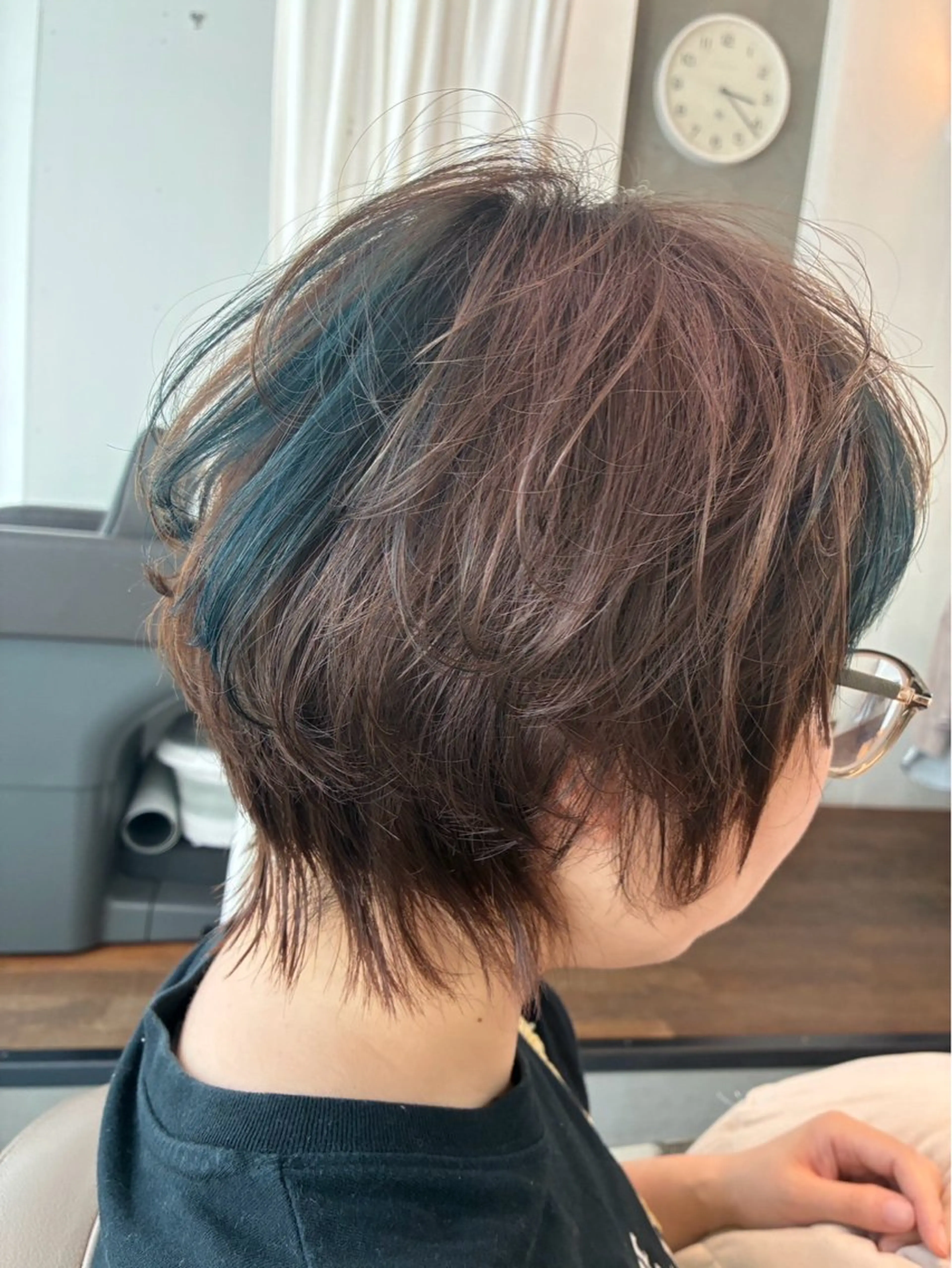 ショート カラー デザインカラー ヘアカラー かとう りなのヘアスタイル