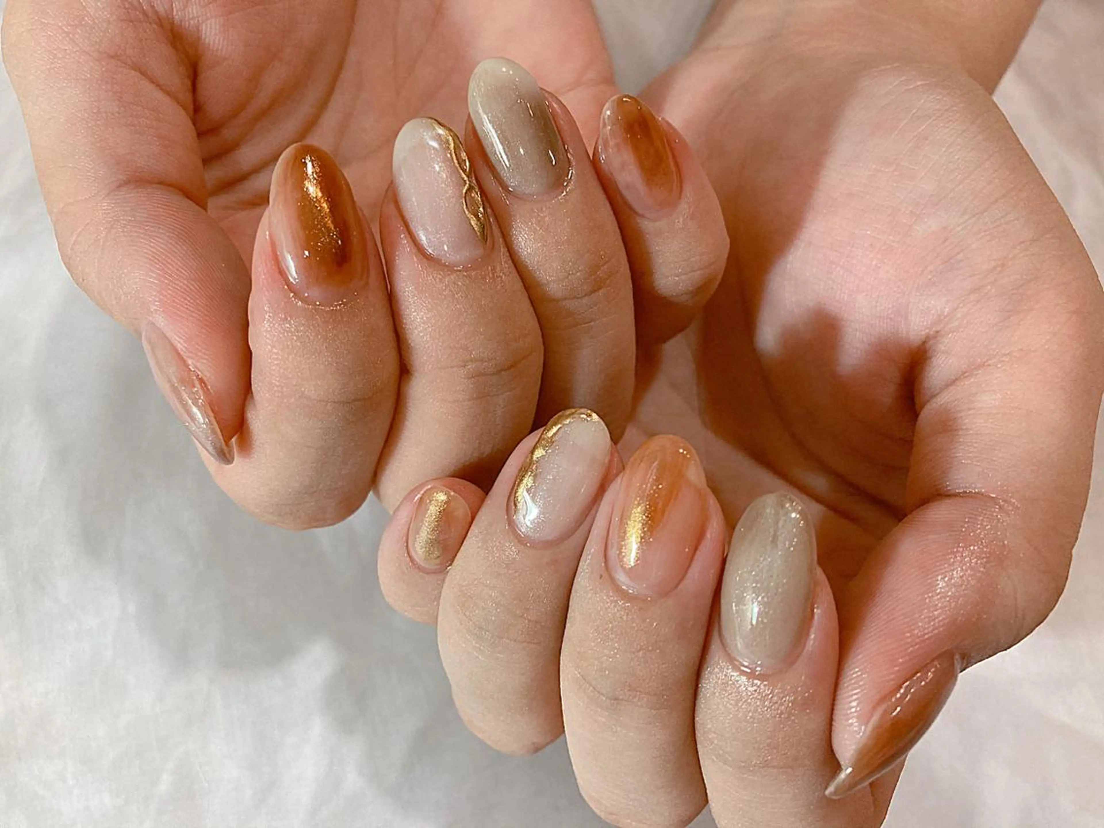 ショート カラー キッズ ネイル マツエク・マツパ ハンドネイル illum hicariのネイルデザイン