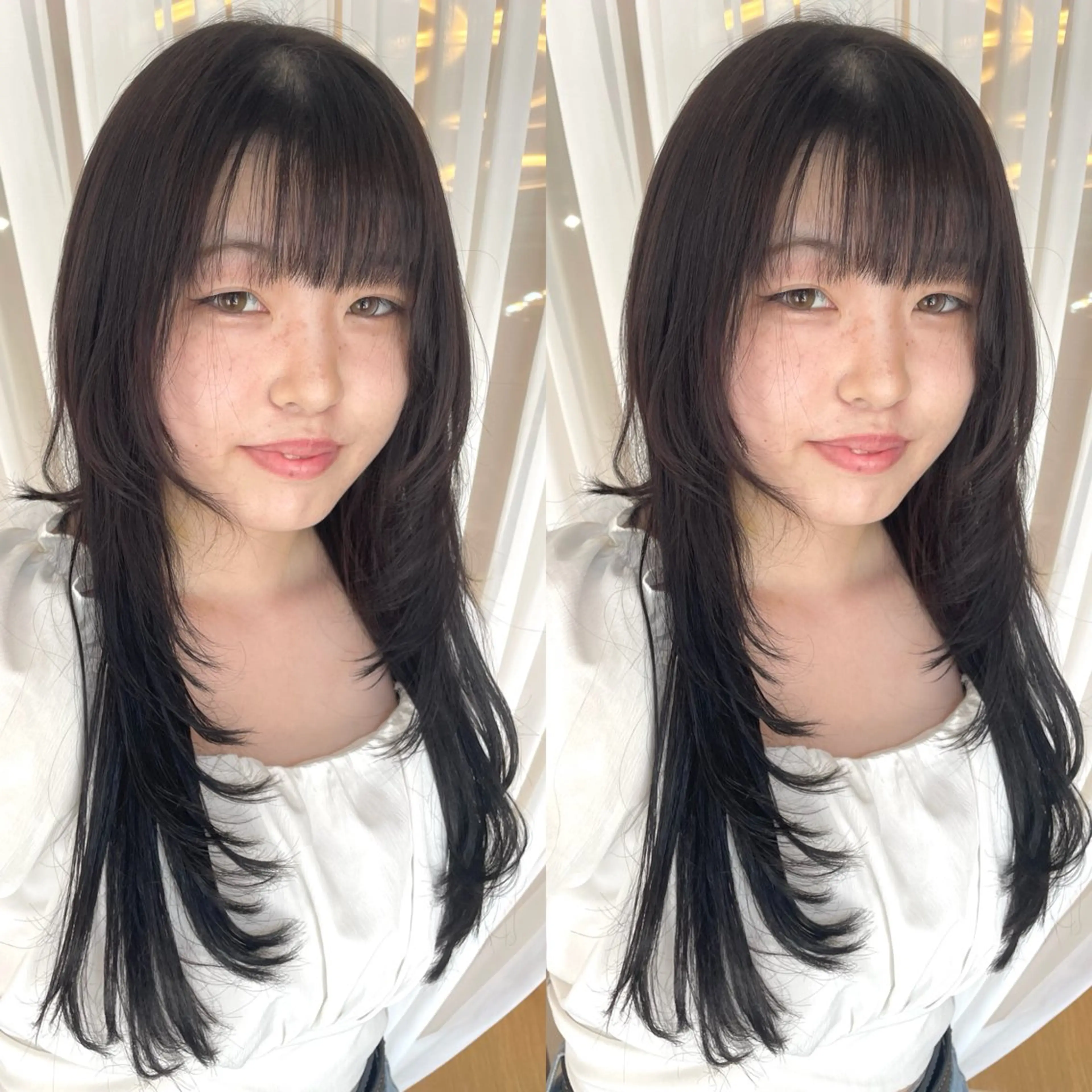 ロング カット トリートメント ヘアセット ブリーチ無し透明感 カラー🦕まどかのヘアスタイル