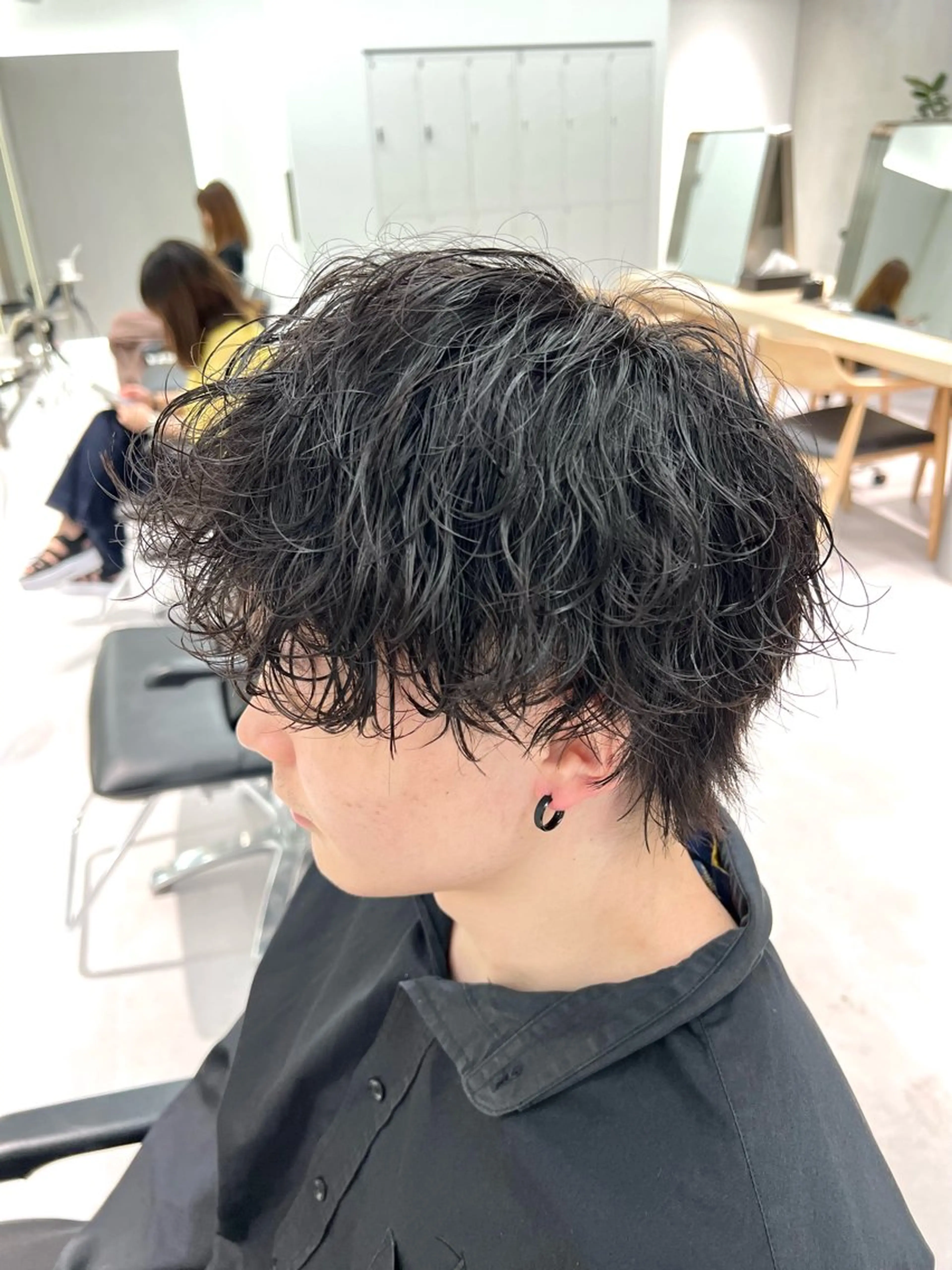 パーマ メンズ カット パーマ トリートメント メンズ/ショートボブ 矢吹俊大郎のヘアスタイル