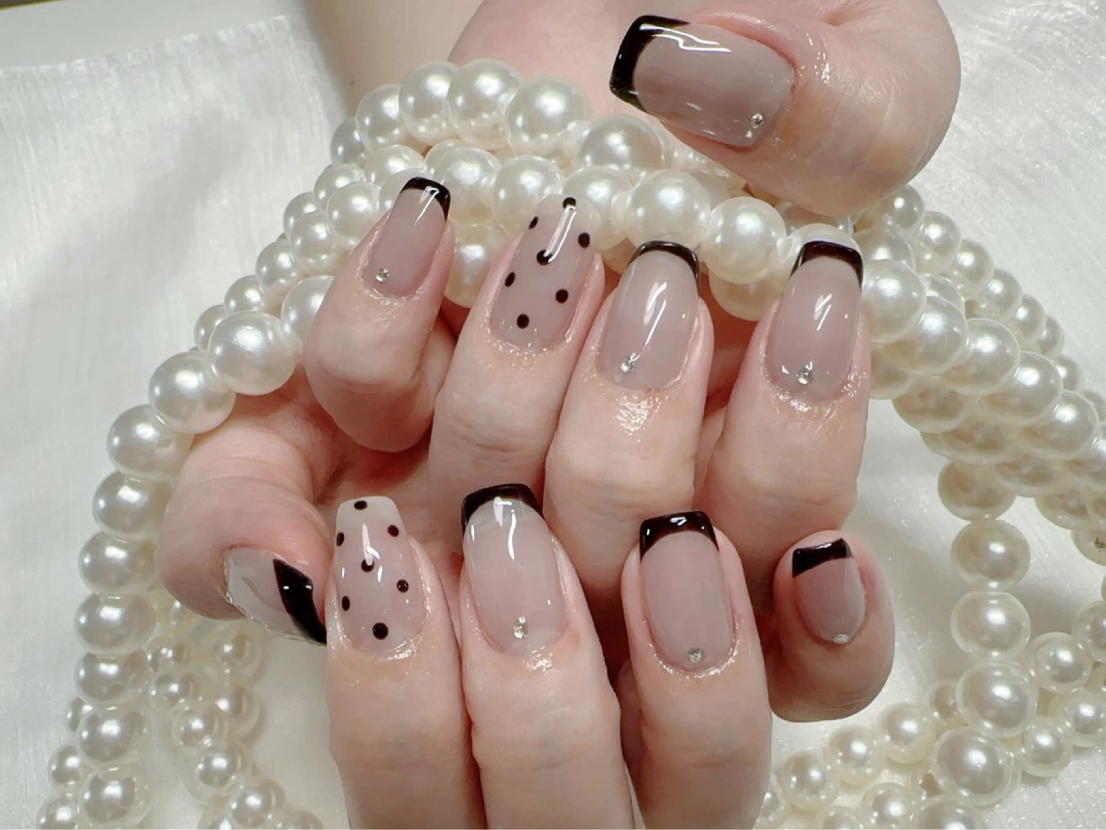 メンズ ネイル フレンチネイル 持ち込み M .のネイルデザイン