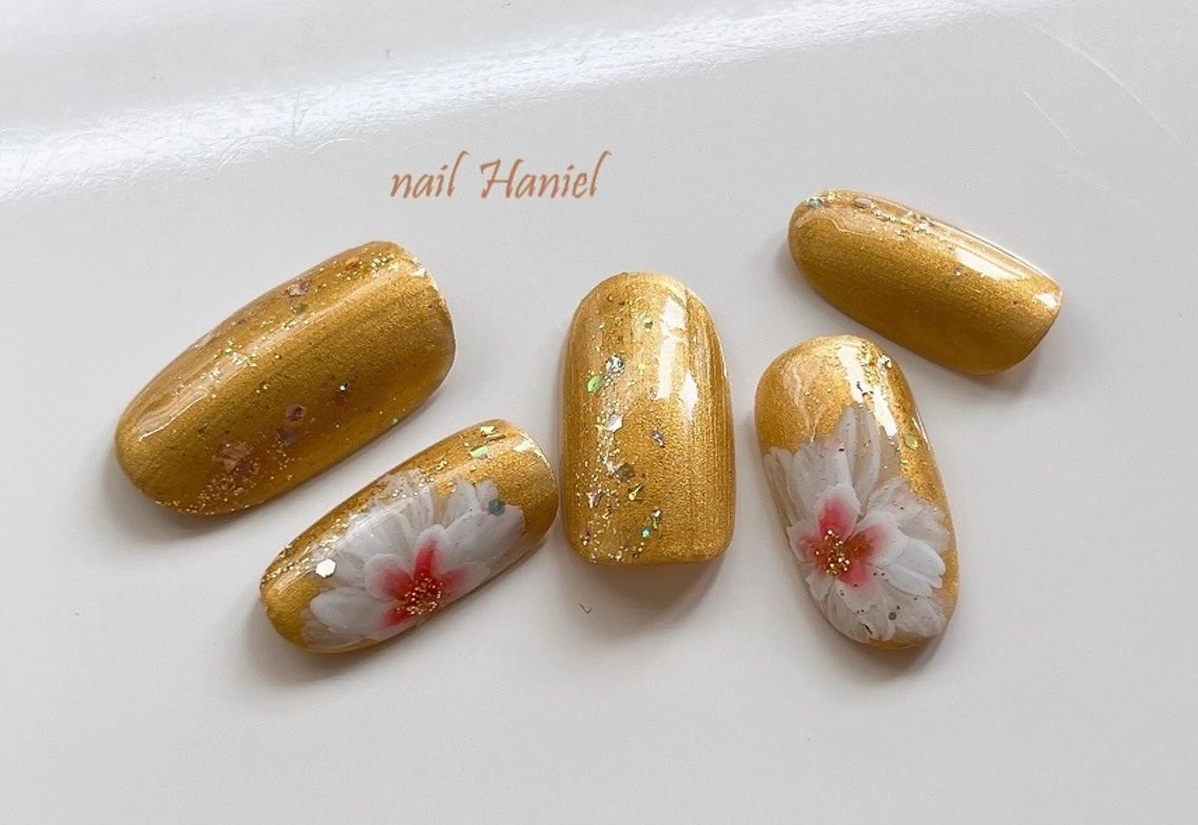 ネイル アートネイル ジェルネイル パラジェル nail Haniel所属・半蔵門サロンハニエル 魅神 ちよのネイルデザイン