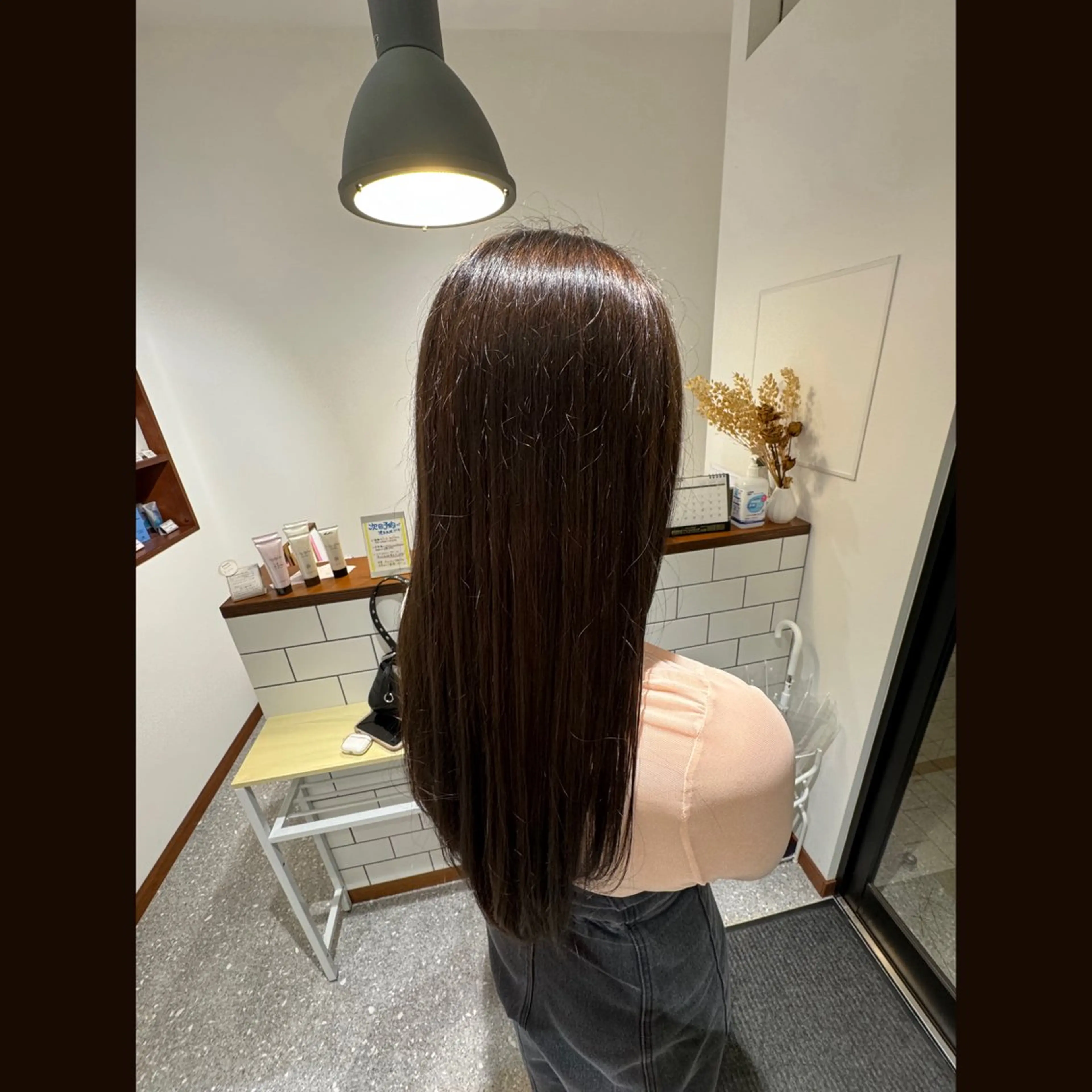 ロング カラー 南舘 由奈のヘアスタイル