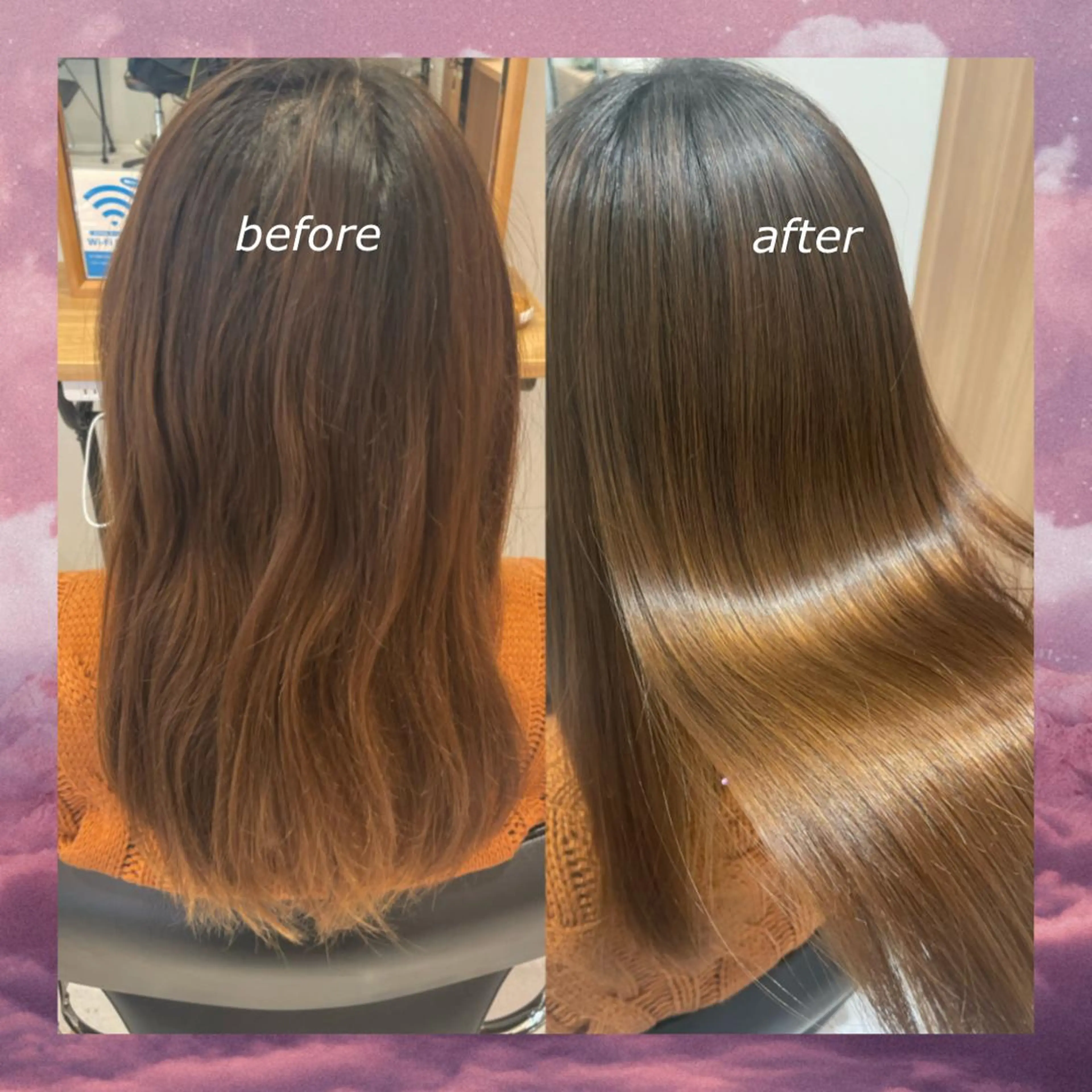 ロング パーマ 透け感カラー asukaのヘアスタイル