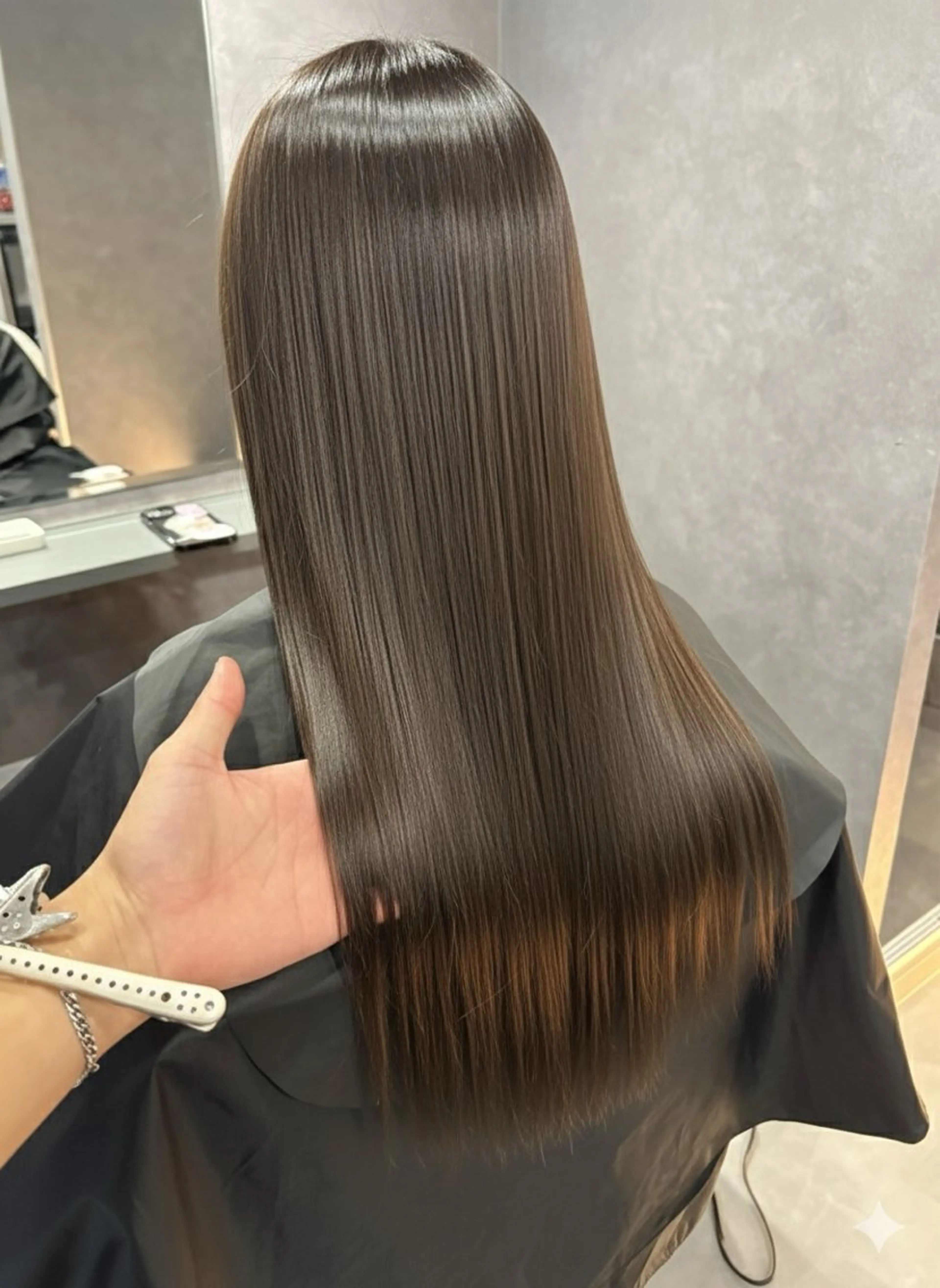 ミディアム カラー ブリーチ ケアブリーチ ダブルカラー ブリーチなしカラー エクステ ヘアカラー トリートメント nameless髪質 改善ブリーチ心斎橋のヘアスタイル