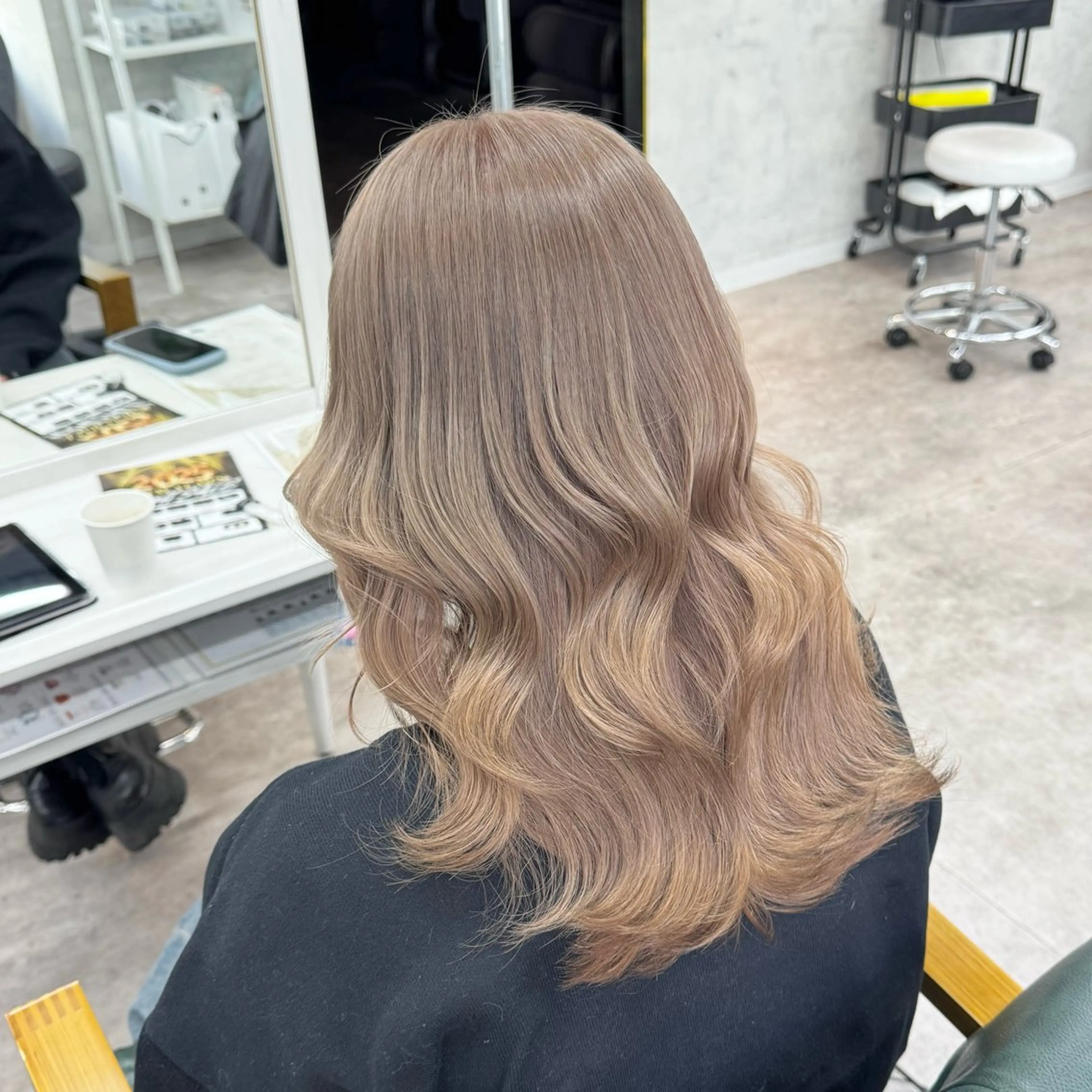 セミロング カラー ヘアカラー JUNSHIN🦋 ヘアセット／カラーのヘアスタイル