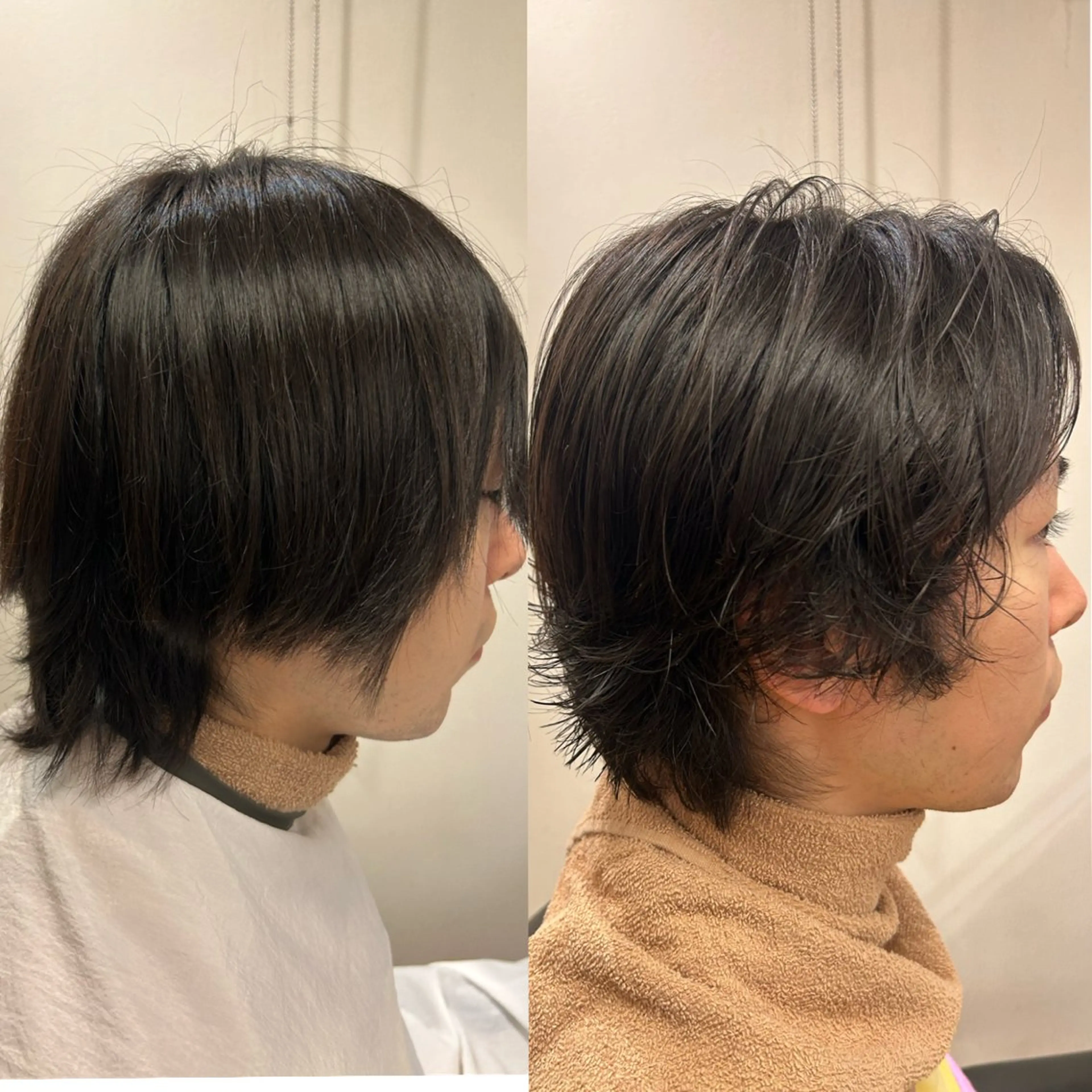 ミディアム カット パーマ SUPERCOOL and RICO.所属・宇野井 勝太のヘアスタイル