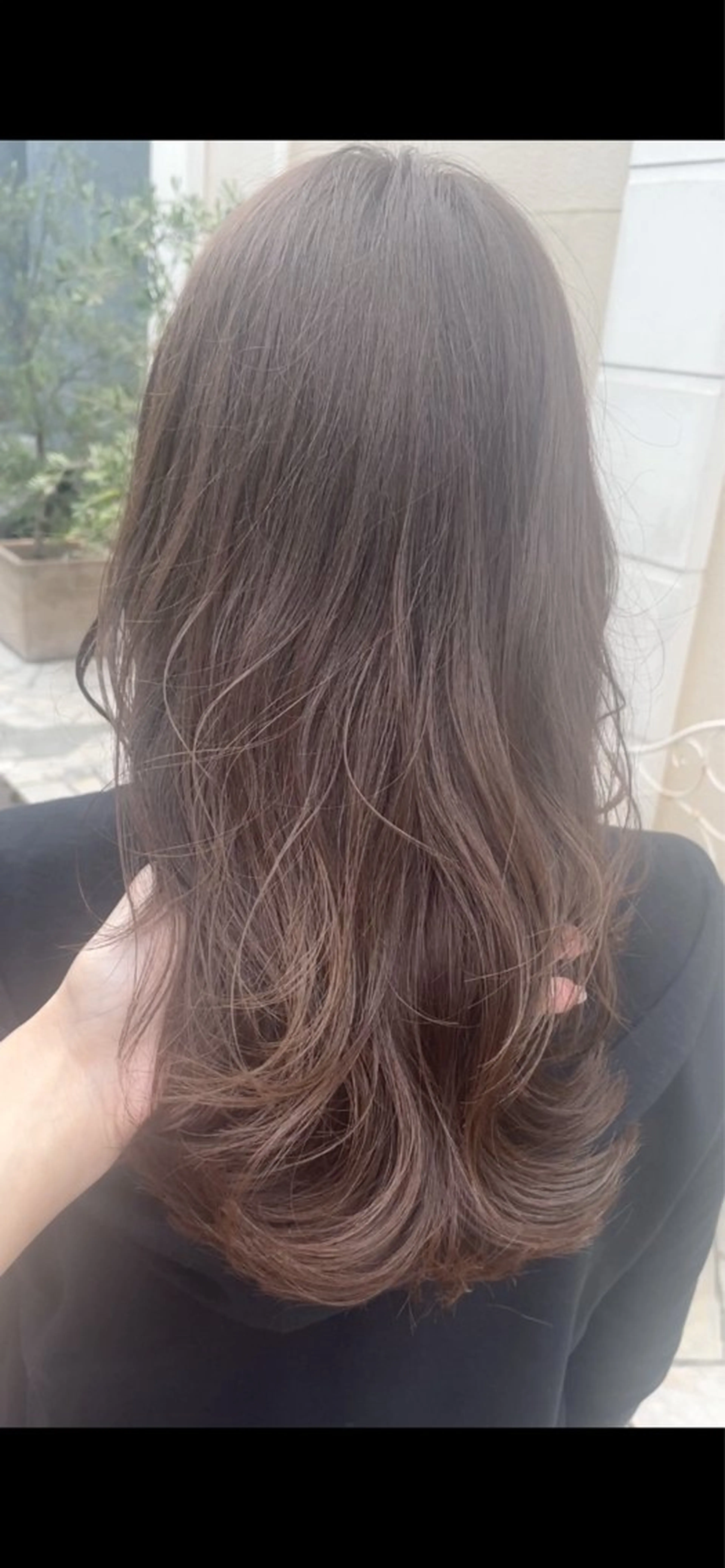 ミディアム カラー ベージュカラー ブリーチ ブリーチなしカラー カット ヘアカラー トリートメント BEBE所属・ブリーチなし 透明感カラーKANAのヘアスタイル
