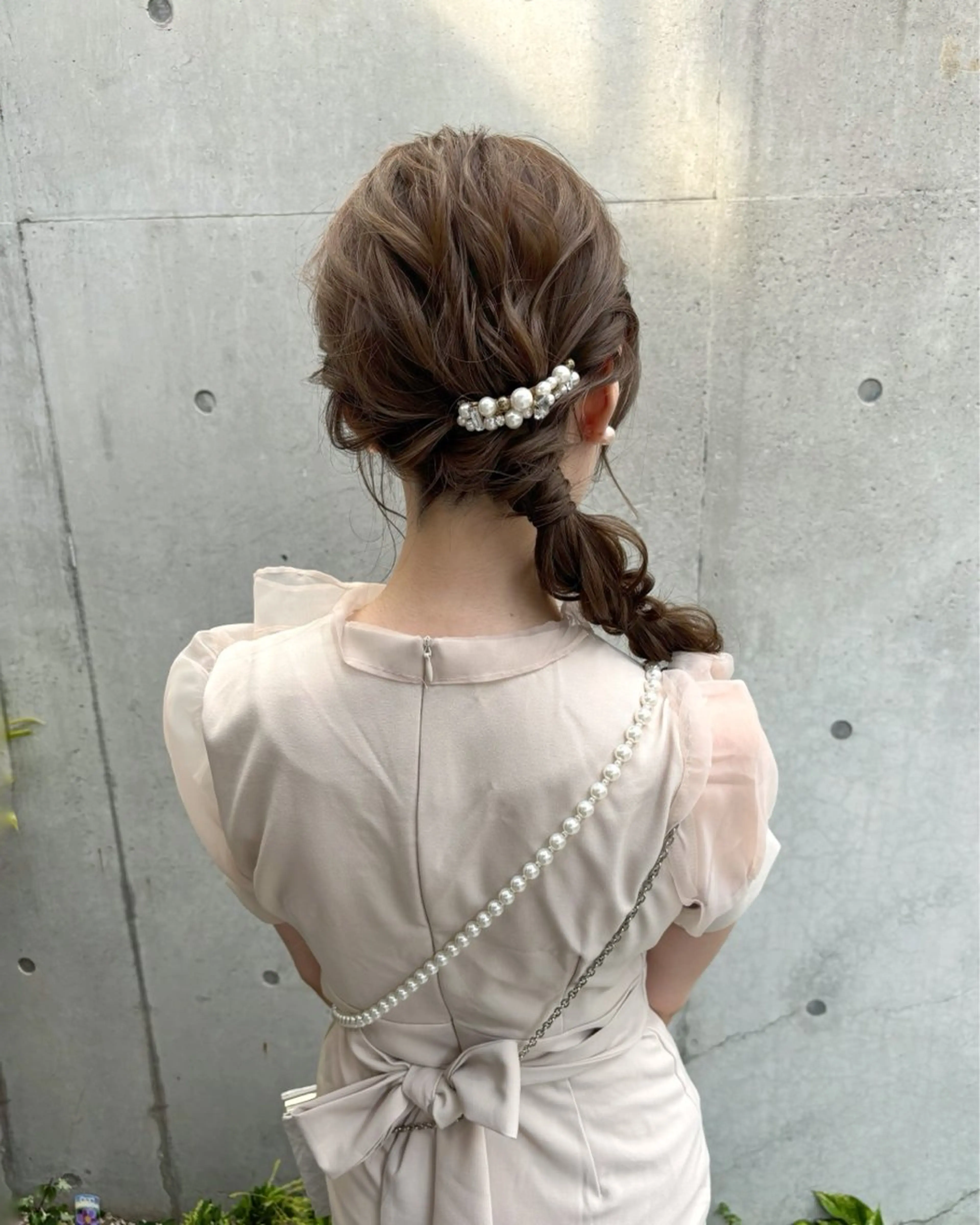 ロング ヘアアレンジ ハーフアップ ポニーテール 結婚式・ブライダル 🇰🇷カラーリスト ショウ🇰🇷のヘアスタイル