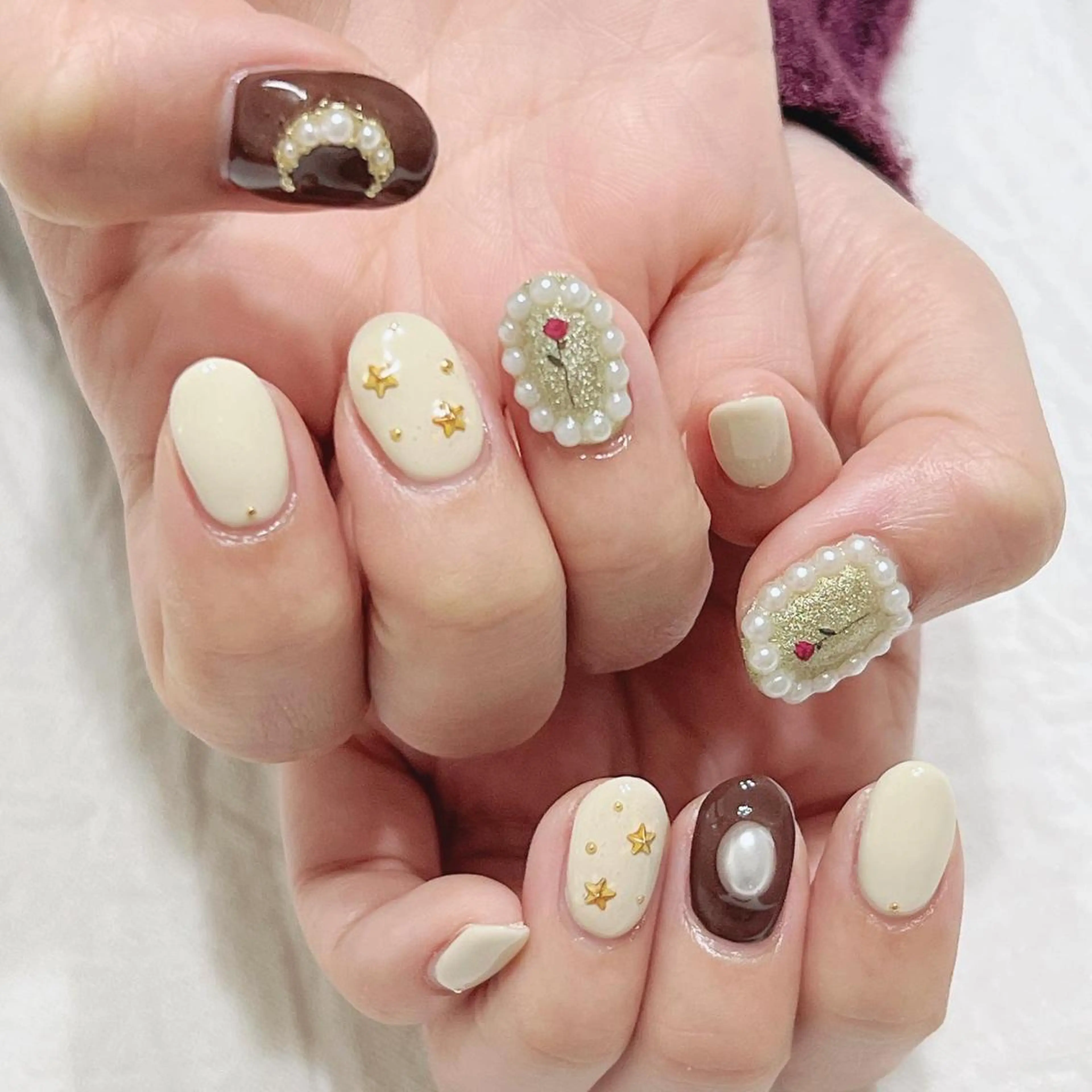 ネイル ラメ(グリッター) ハンドネイル peaberry nailのネイルデザイン