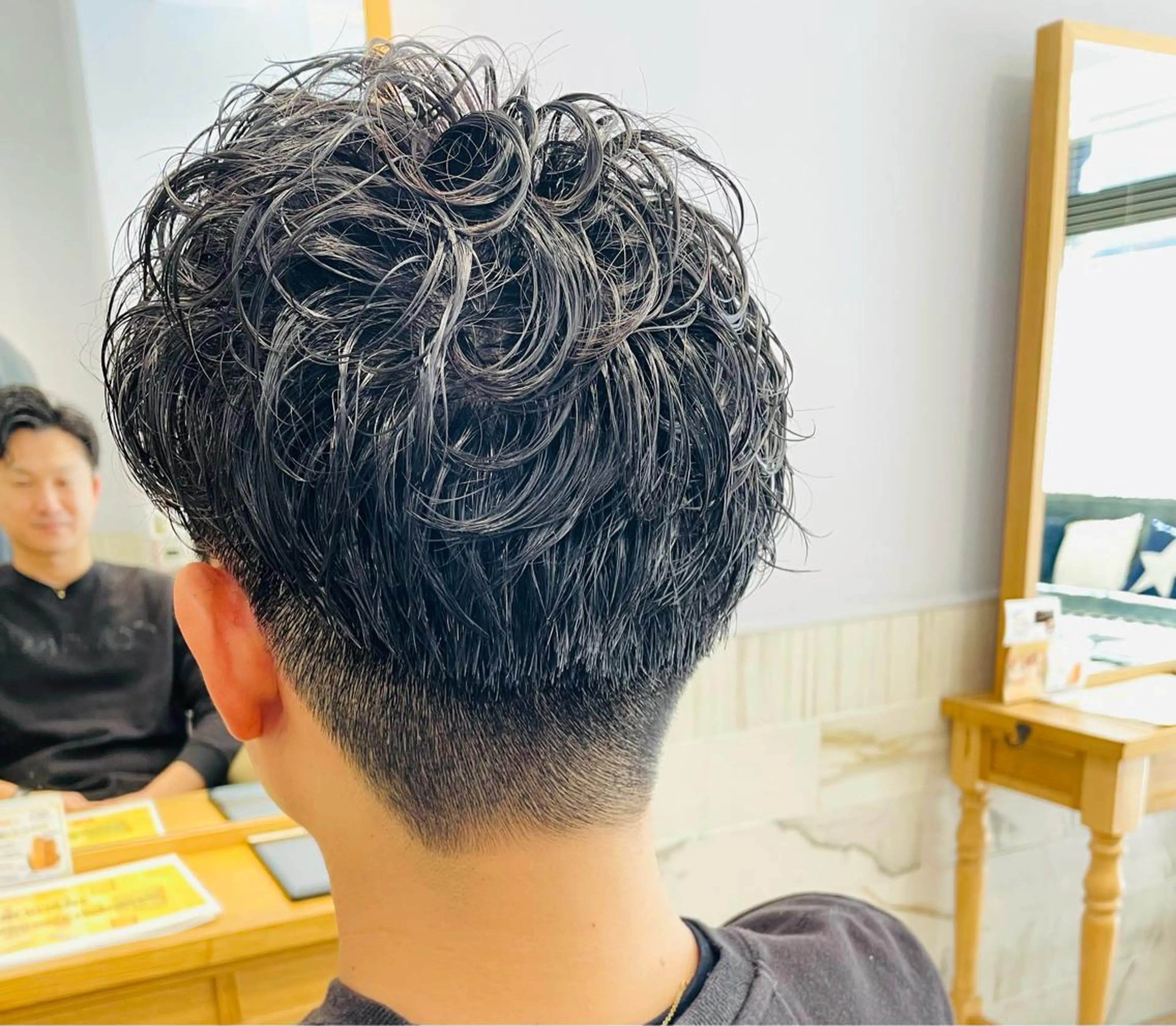 ショート パーマ メンズ カット 縮毛矯正 すげ さやかのヘアスタイル