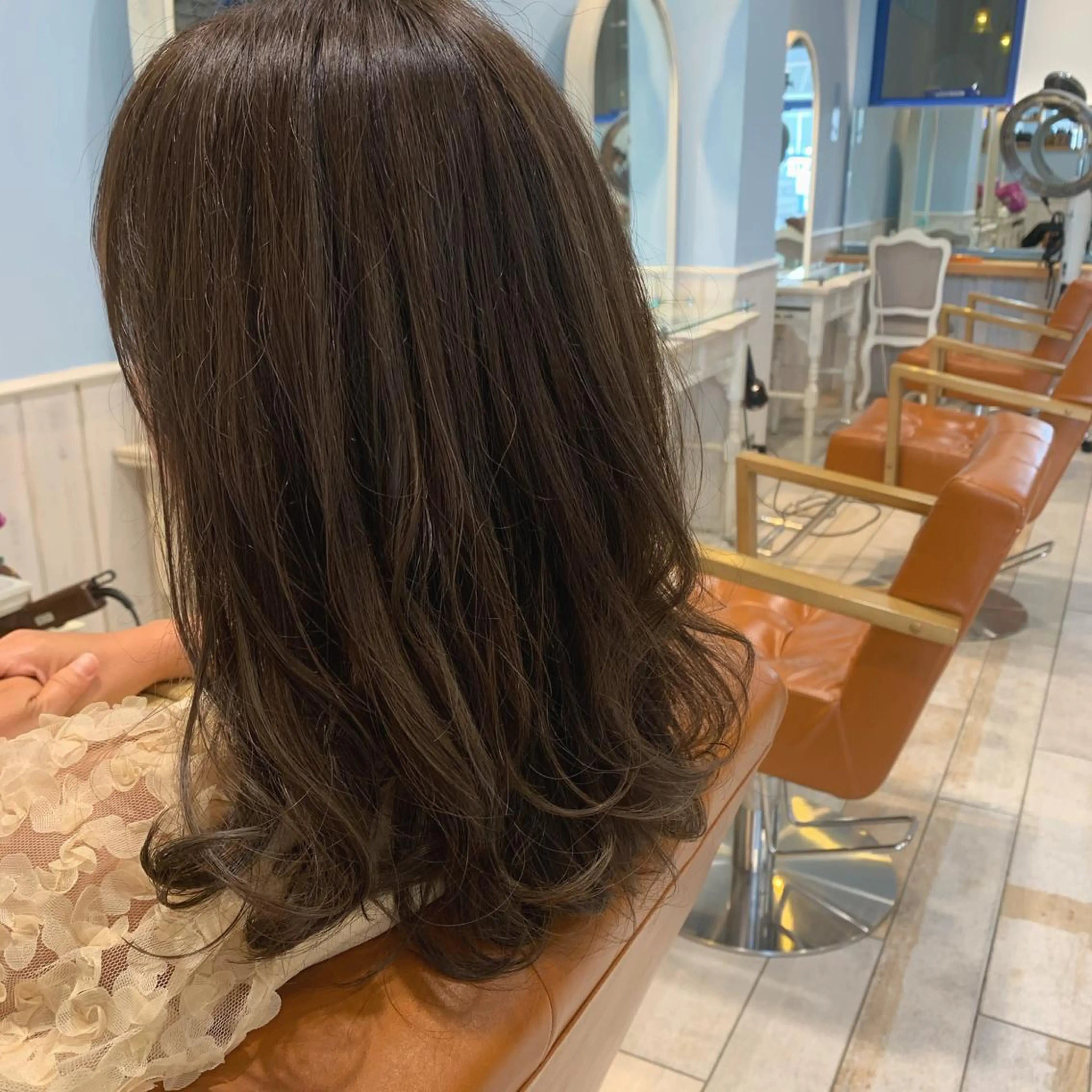 ミニモ限定🌱カット＋ハイライト&透明感カラーの写真