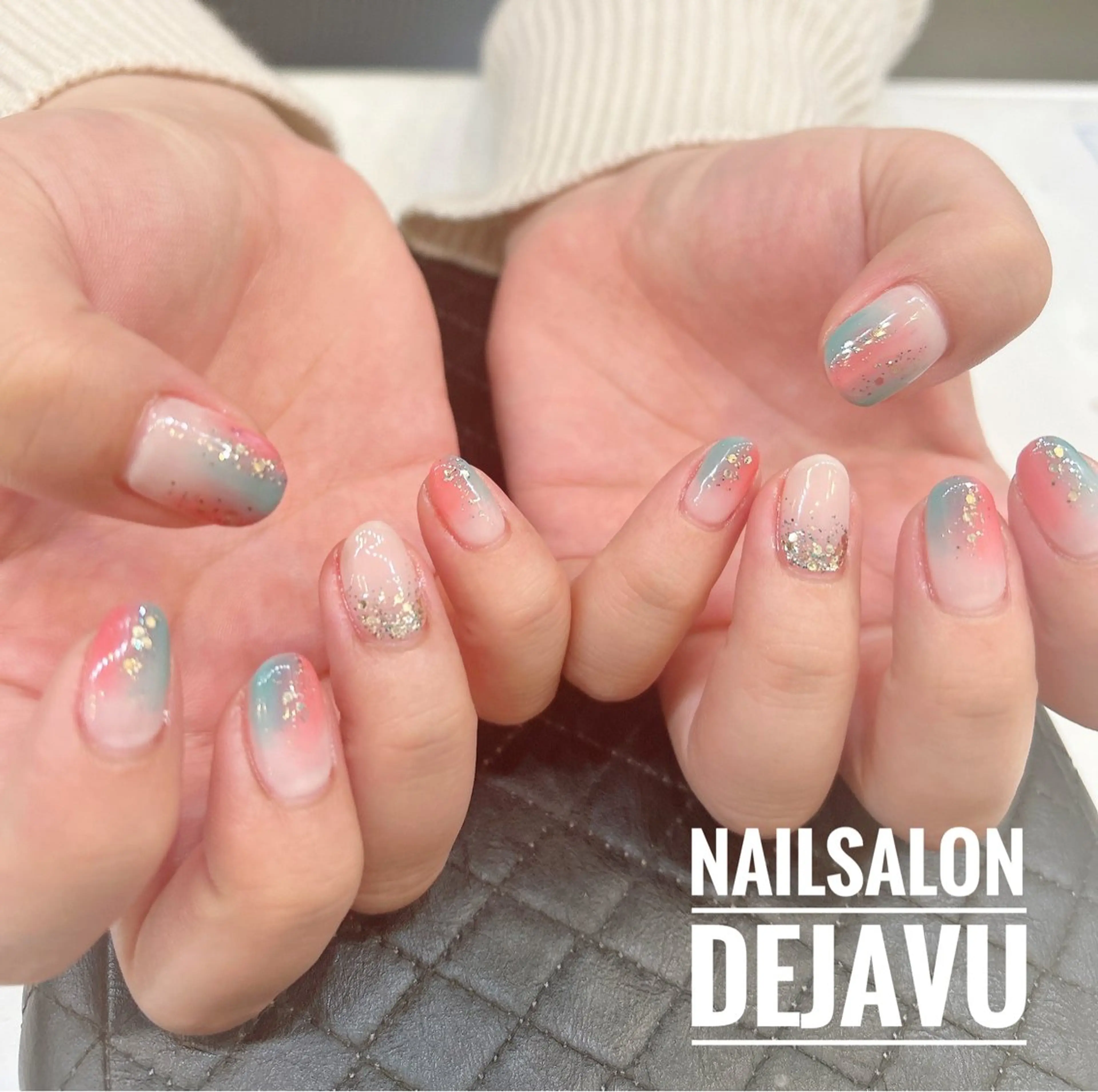 ネイル グラデーション ラメ(グリッター) ラメグラデーション ハンドネイル Nailsalon Dejavu  Yokosuka所属・Nailsalon Dejavuのネイルデザイン